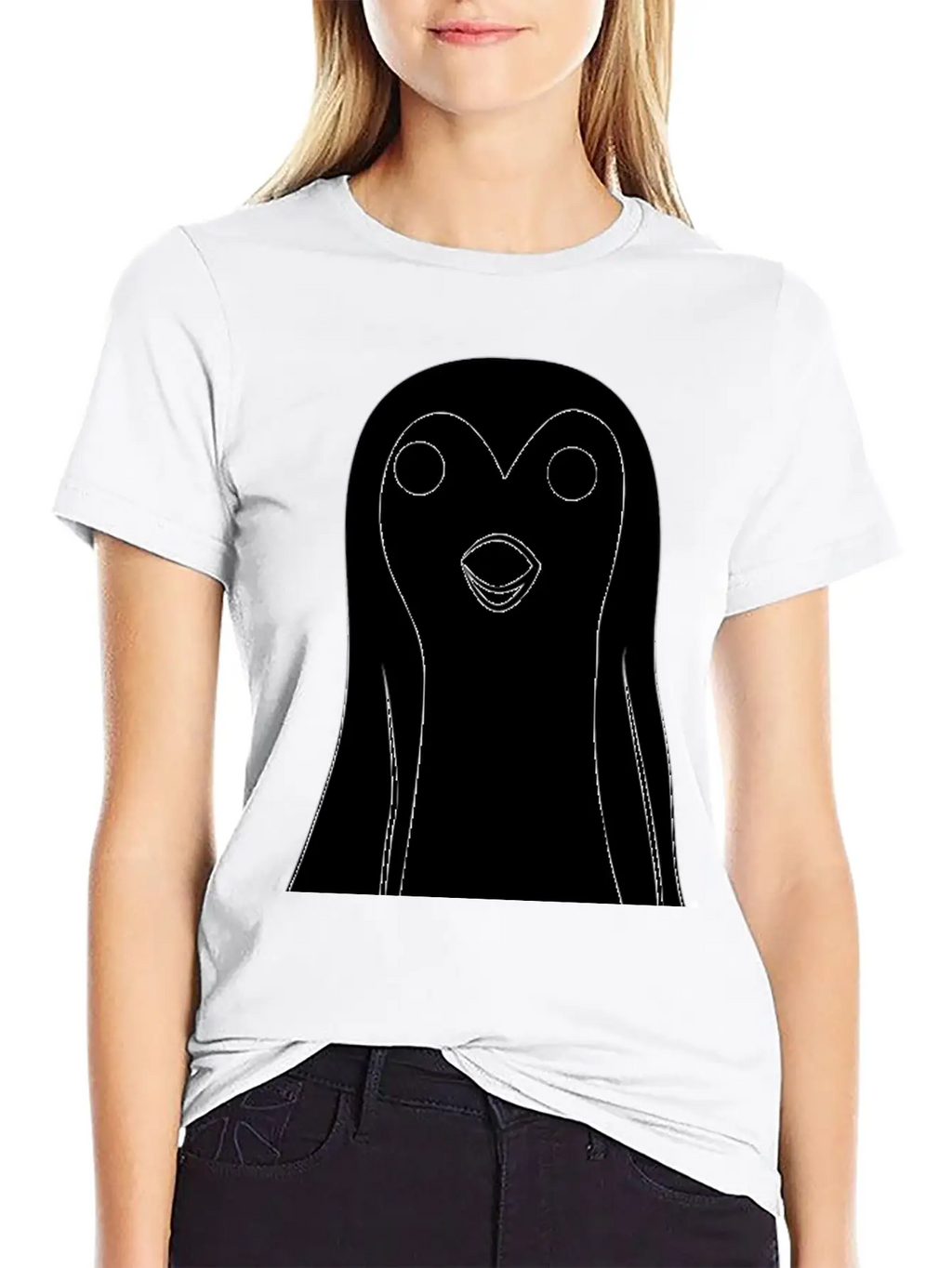 Pengüin Unisex Short Sleeve Soft Cotton T-Shirt – Casual Everyday Wear