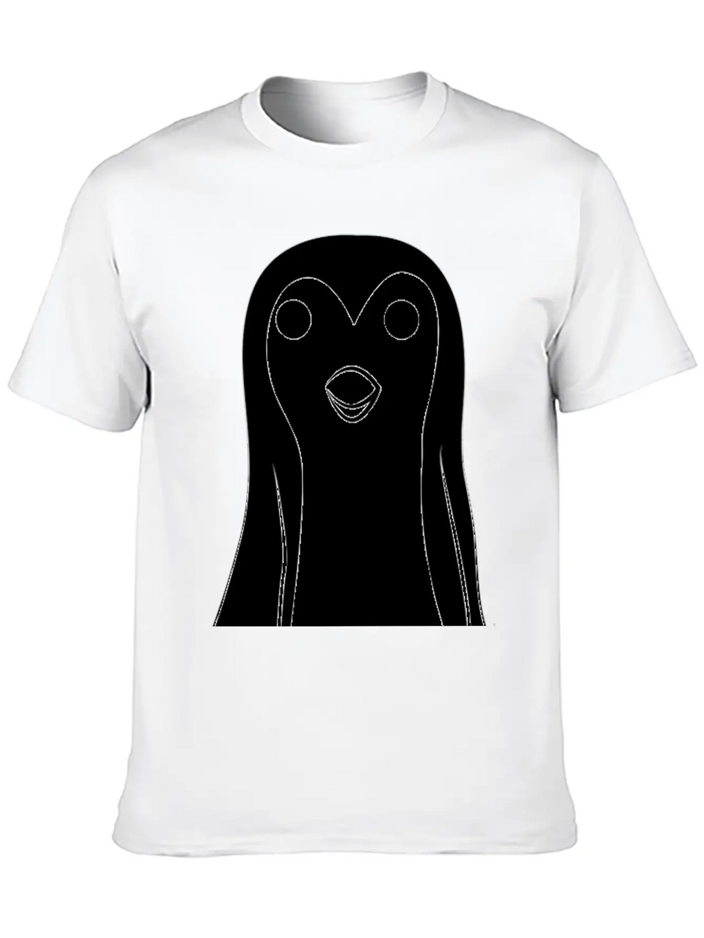 Pengüin Unisex Short Sleeve Soft Cotton T-Shirt – Casual Everyday Wear