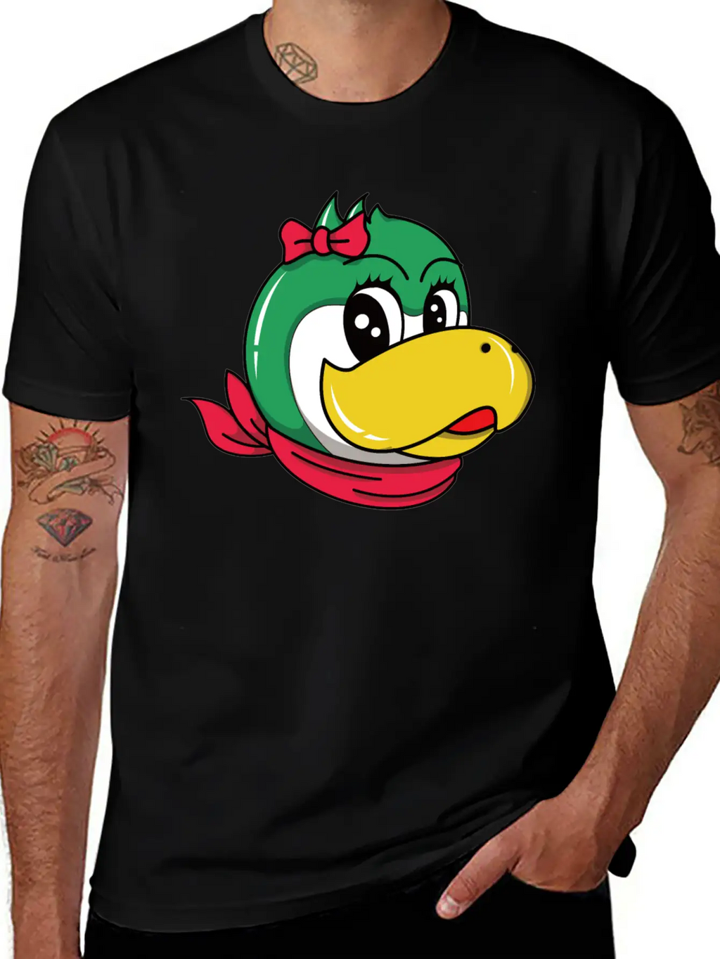 Penguin Cartoon Character Essential Cotton Tee For Daily Outfits – Unisex Style