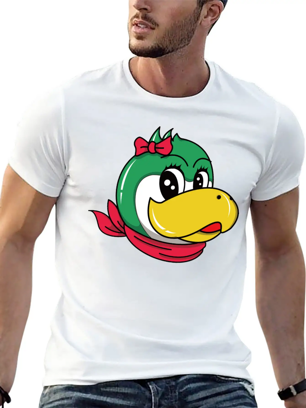 Penguin Cartoon Character Essential Cotton Tee For Daily Outfits – Unisex Style