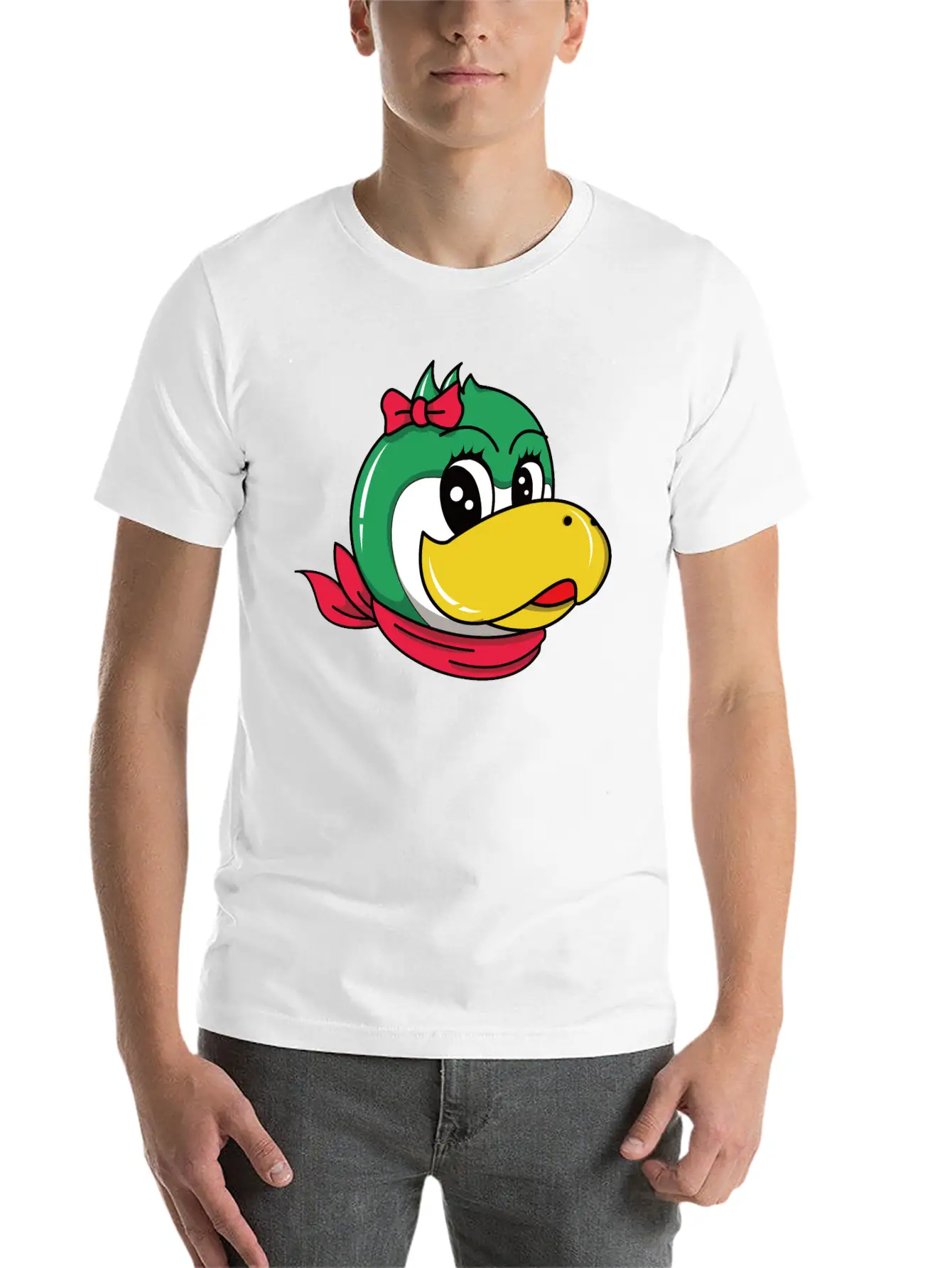 Penguin Cartoon Character Essential Cotton Tee For Daily Outfits – Unisex Style