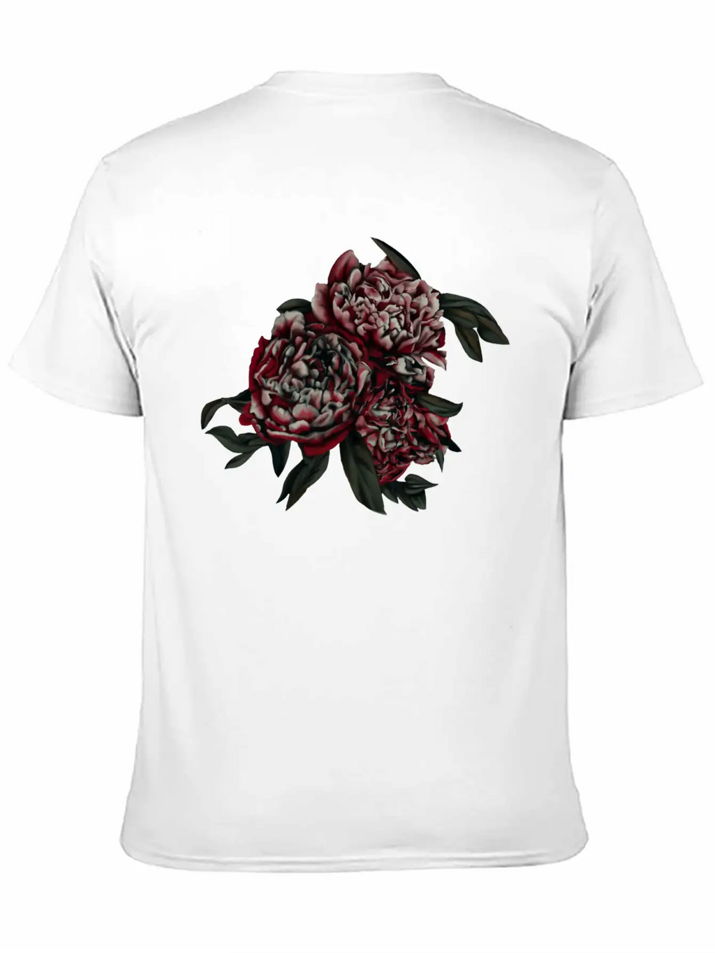 Peonies In The Dark Stylish Everyday T-Shirt – Unisex Basic Cotton Tee