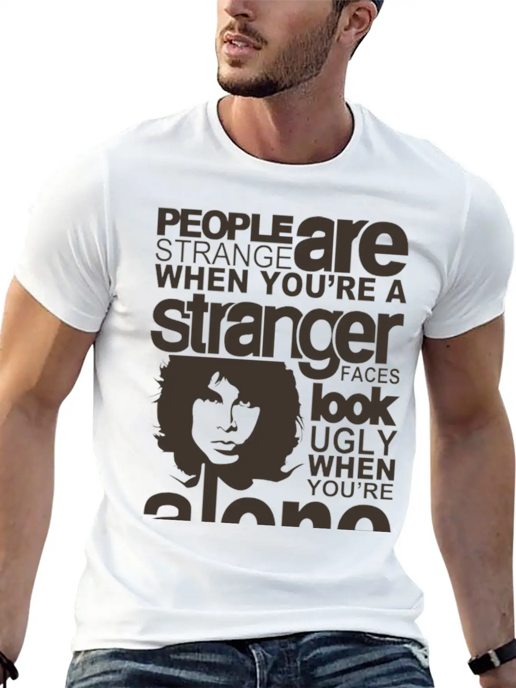 People Are Strange Unisex Short Sleeve Soft Cotton T-Shirt – Casual Everyday Wear