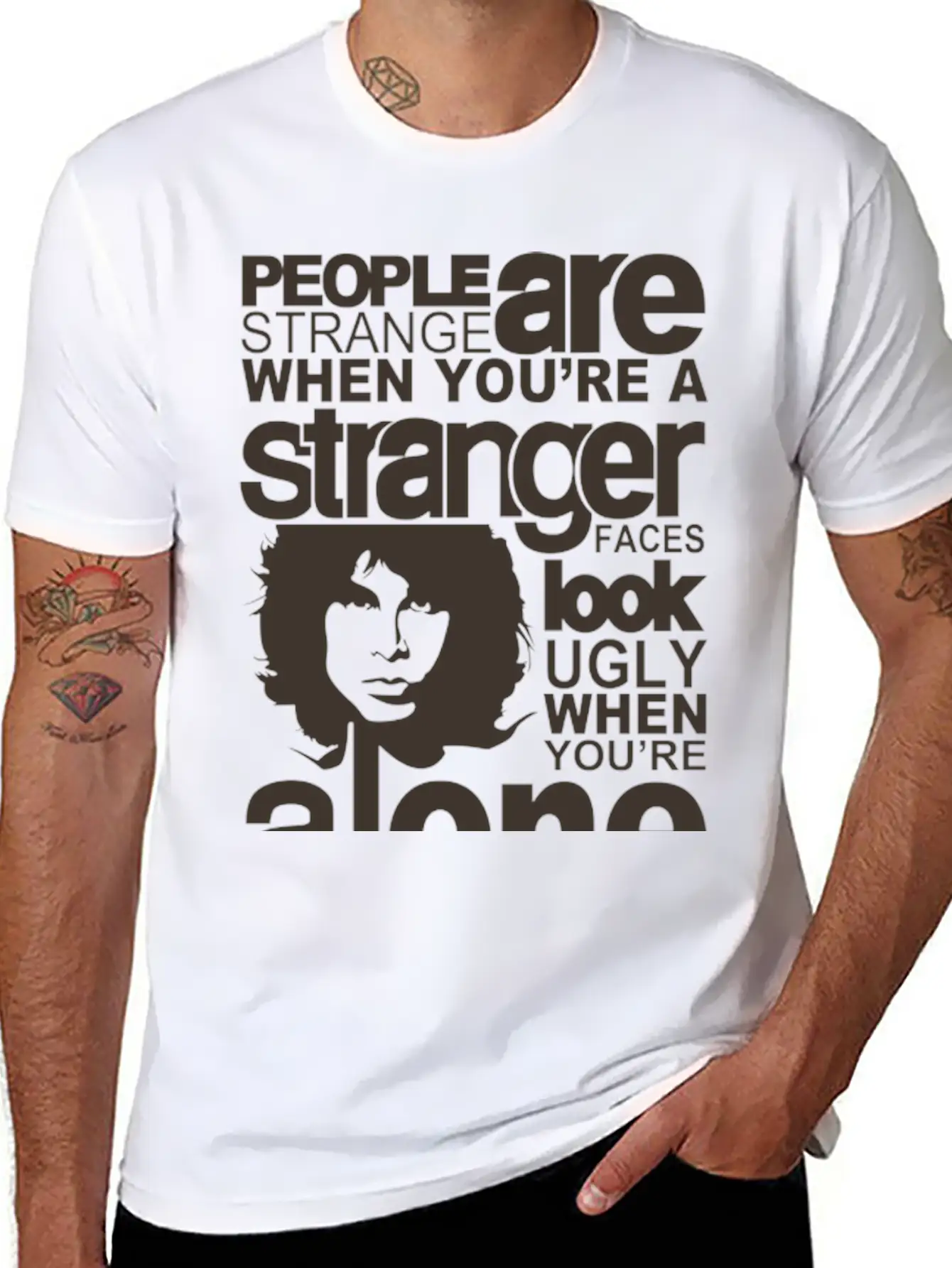 People Are Strange Unisex Short Sleeve Soft Cotton T-Shirt – Casual Everyday Wear