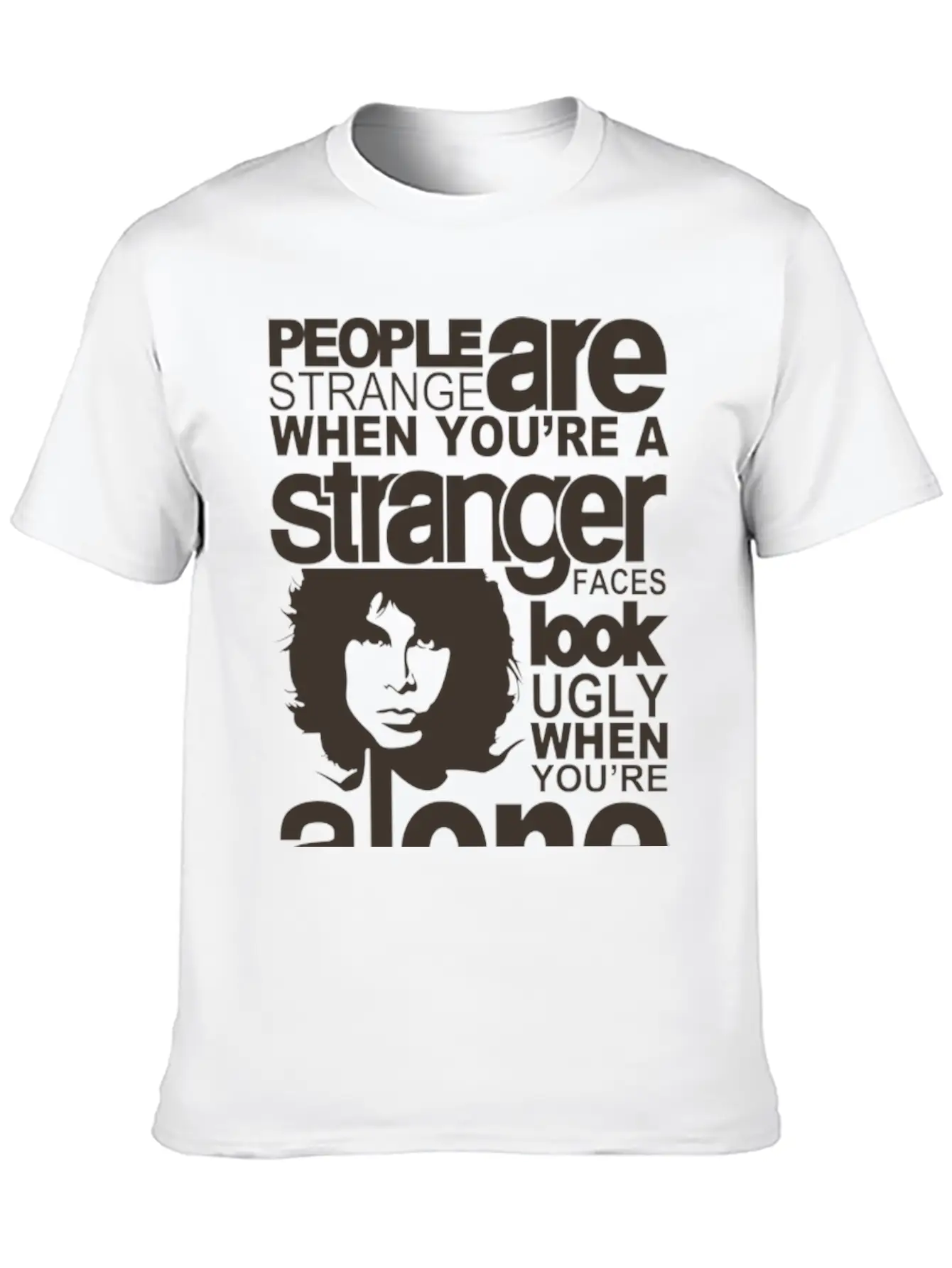 People Are Strange Unisex Short Sleeve Soft Cotton T-Shirt – Casual Everyday Wear
