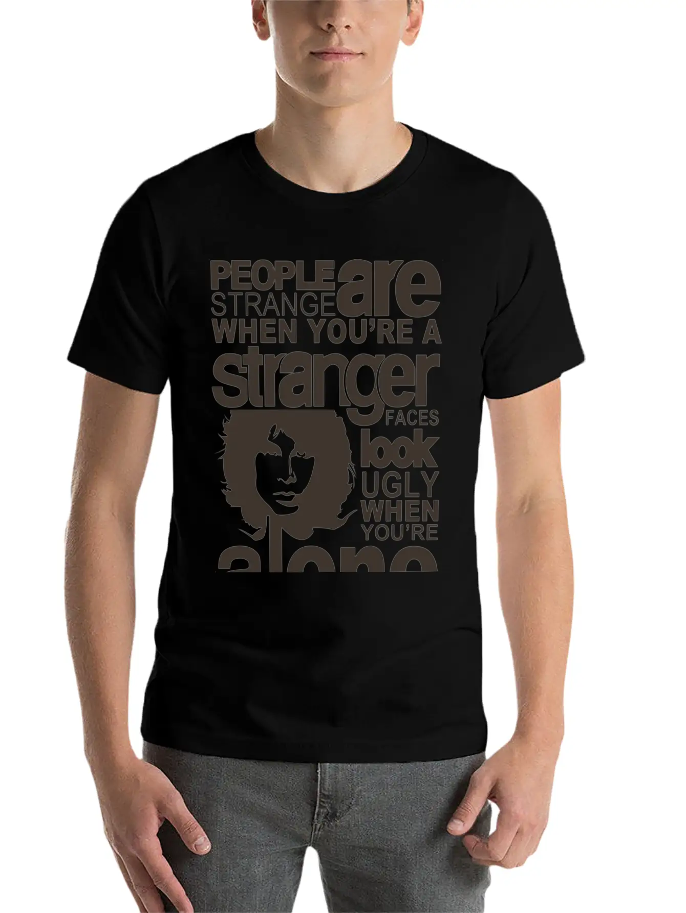 People Are Strange Unisex Short Sleeve Soft Cotton T-Shirt – Casual Everyday Wear