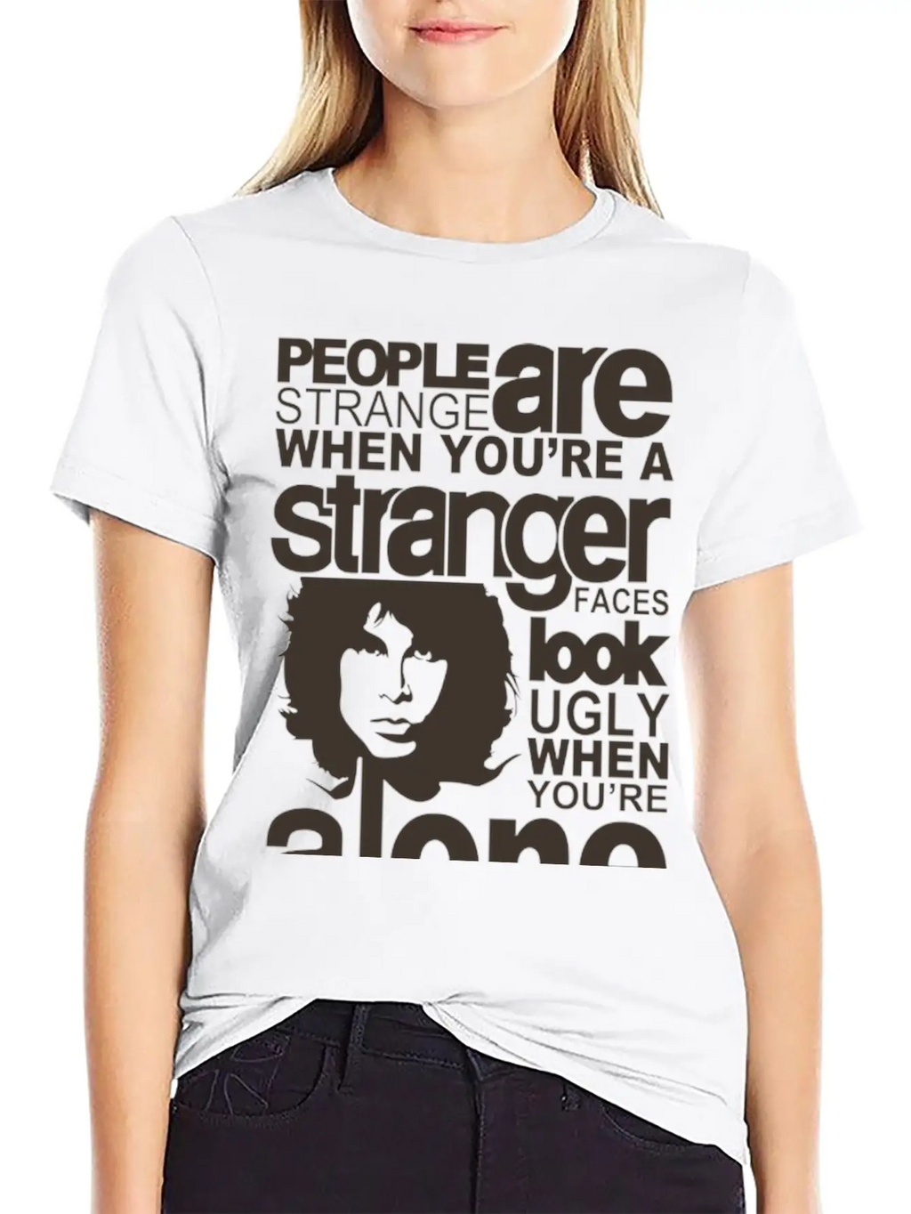 People Are Strange Unisex Short Sleeve Soft Cotton T-Shirt – Casual Everyday Wear