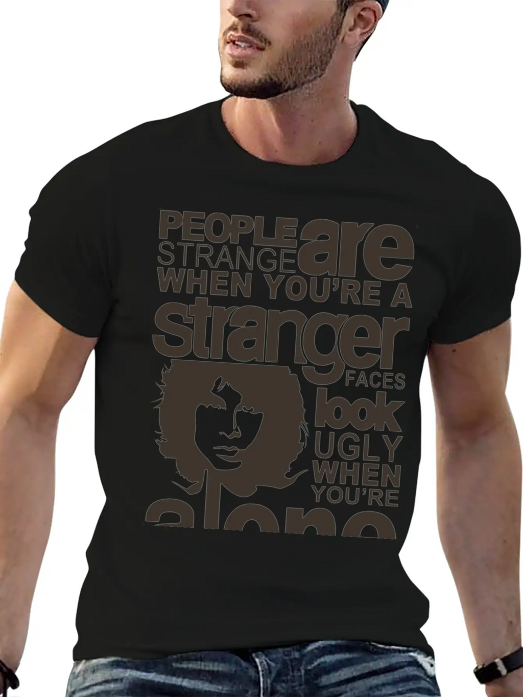 People Are Strange Unisex Short Sleeve Soft Cotton T-Shirt – Casual Everyday Wear
