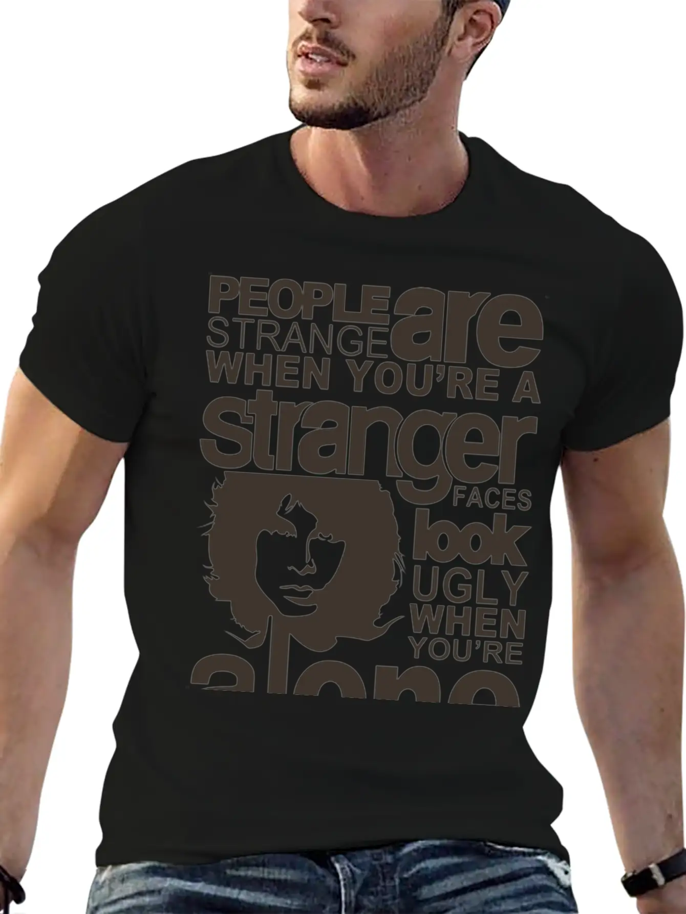 People Are Strange Unisex Short Sleeve Soft Cotton T-Shirt – Casual Everyday Wear