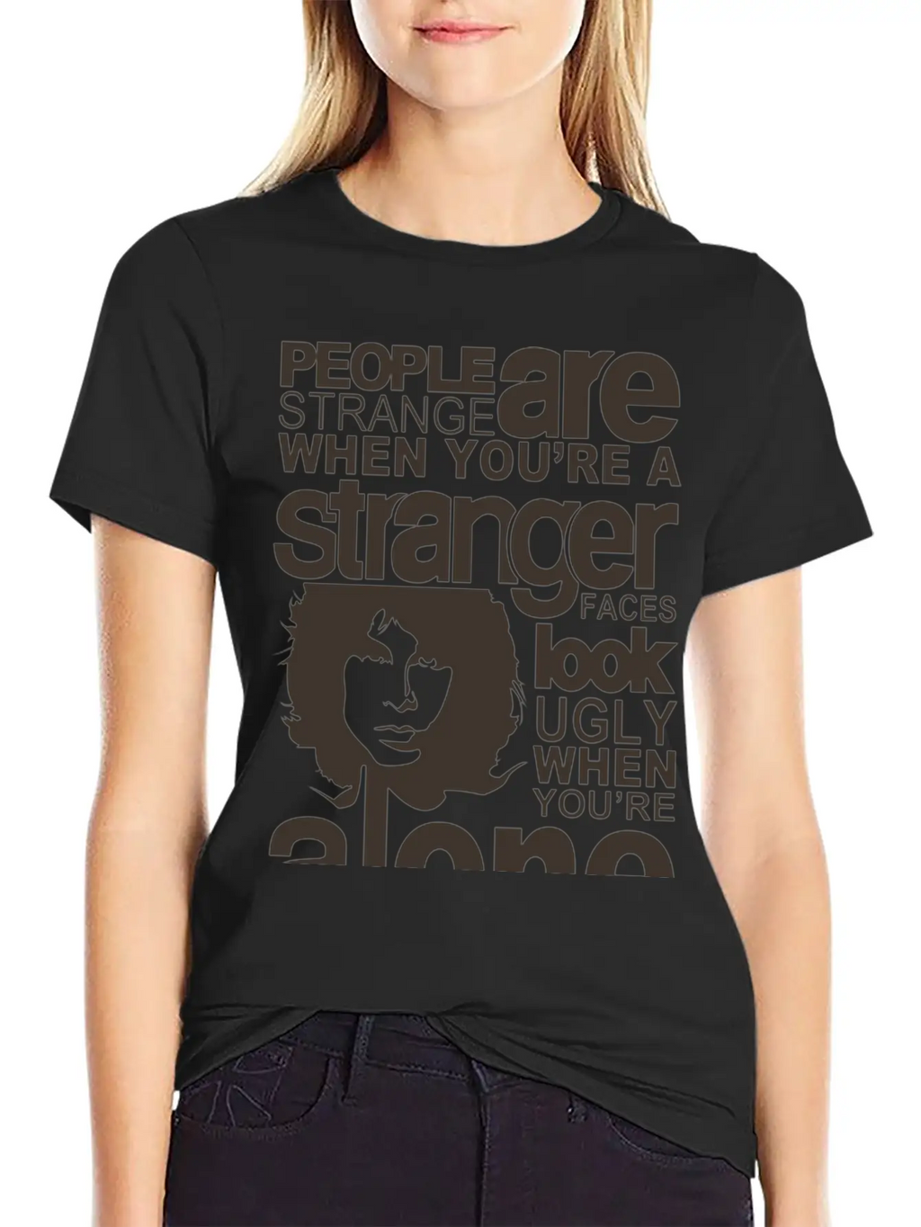 People Are Strange Unisex Short Sleeve Soft Cotton T-Shirt – Casual Everyday Wear