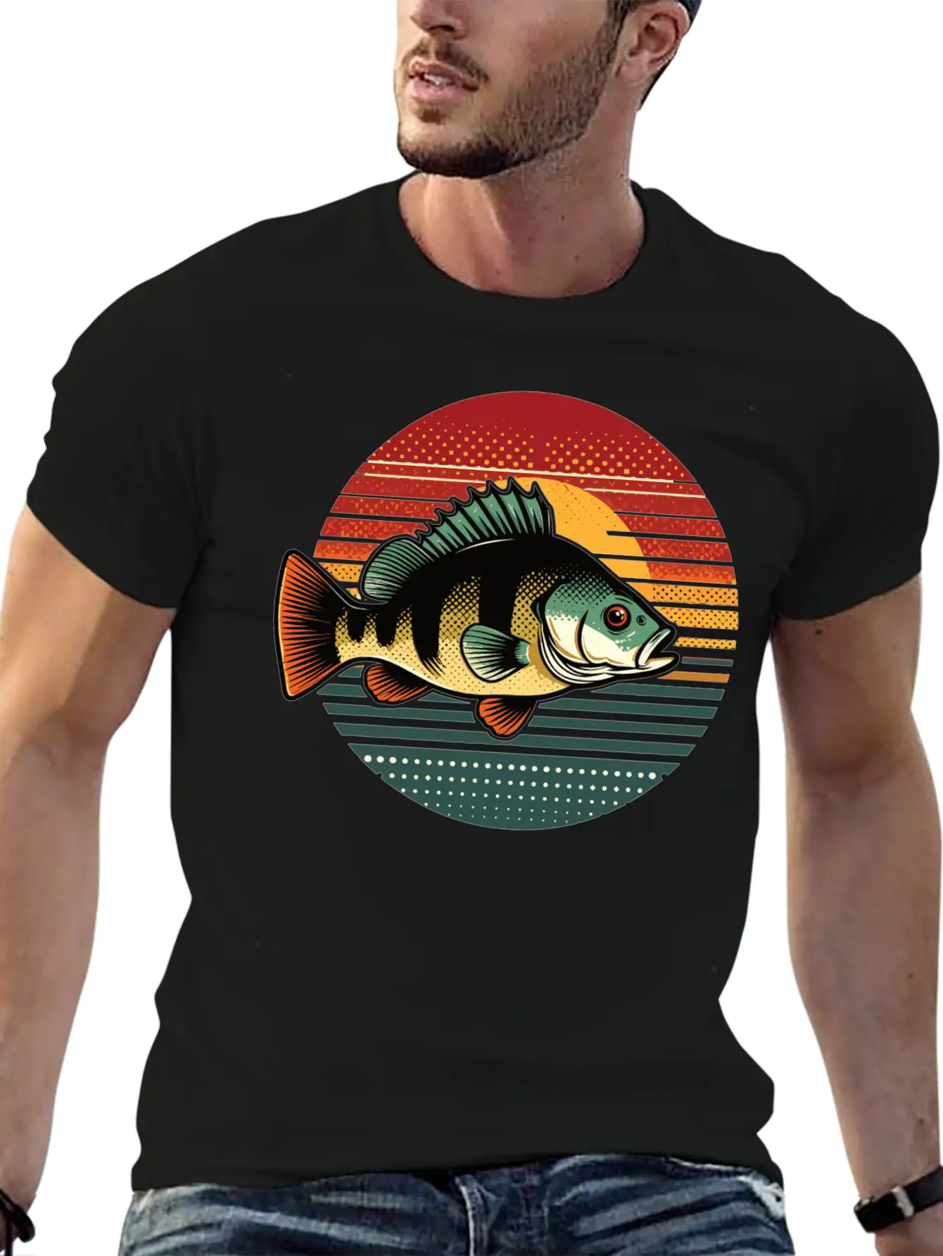 Perch Retro On A Retro Sunset Unisex Casual T-Shirt – Clean Design For Daily Comfort