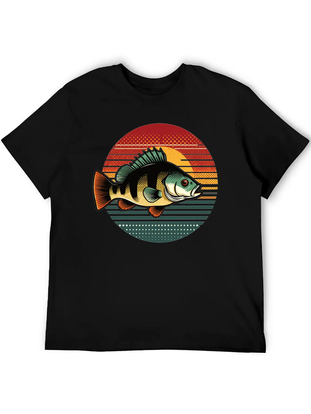 Perch Retro On A Retro Sunset Unisex Casual T-Shirt – Clean Design For Daily Comfort