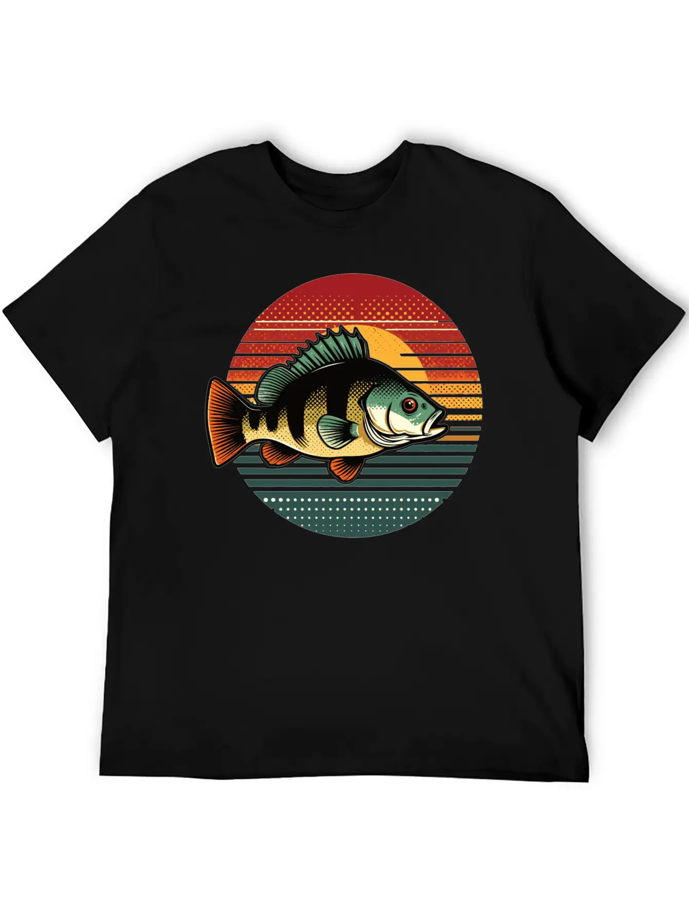 Perch Retro On A Retro Sunset Unisex Casual T-Shirt – Clean Design For Daily Comfort