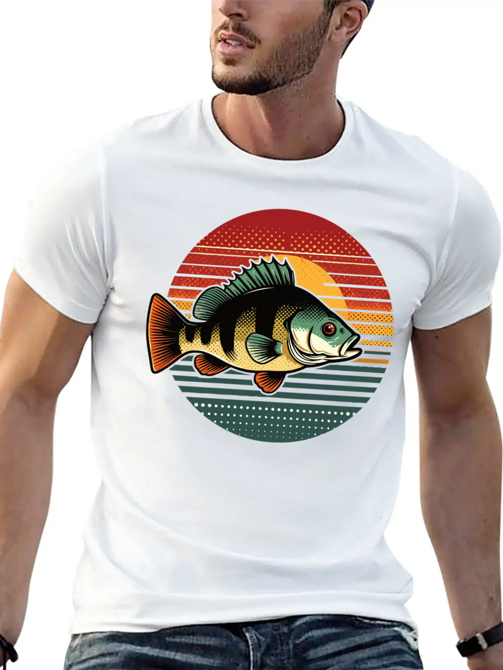 Perch Retro On A Retro Sunset Unisex Casual T-Shirt – Clean Design For Daily Comfort