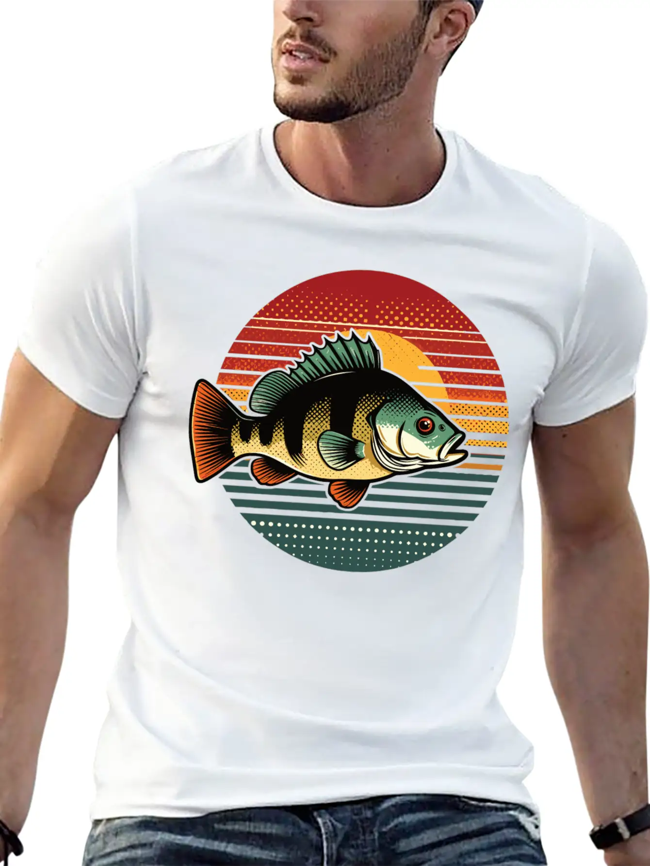 Perch Retro On A Retro Sunset Unisex Casual T-Shirt – Clean Design For Daily Comfort