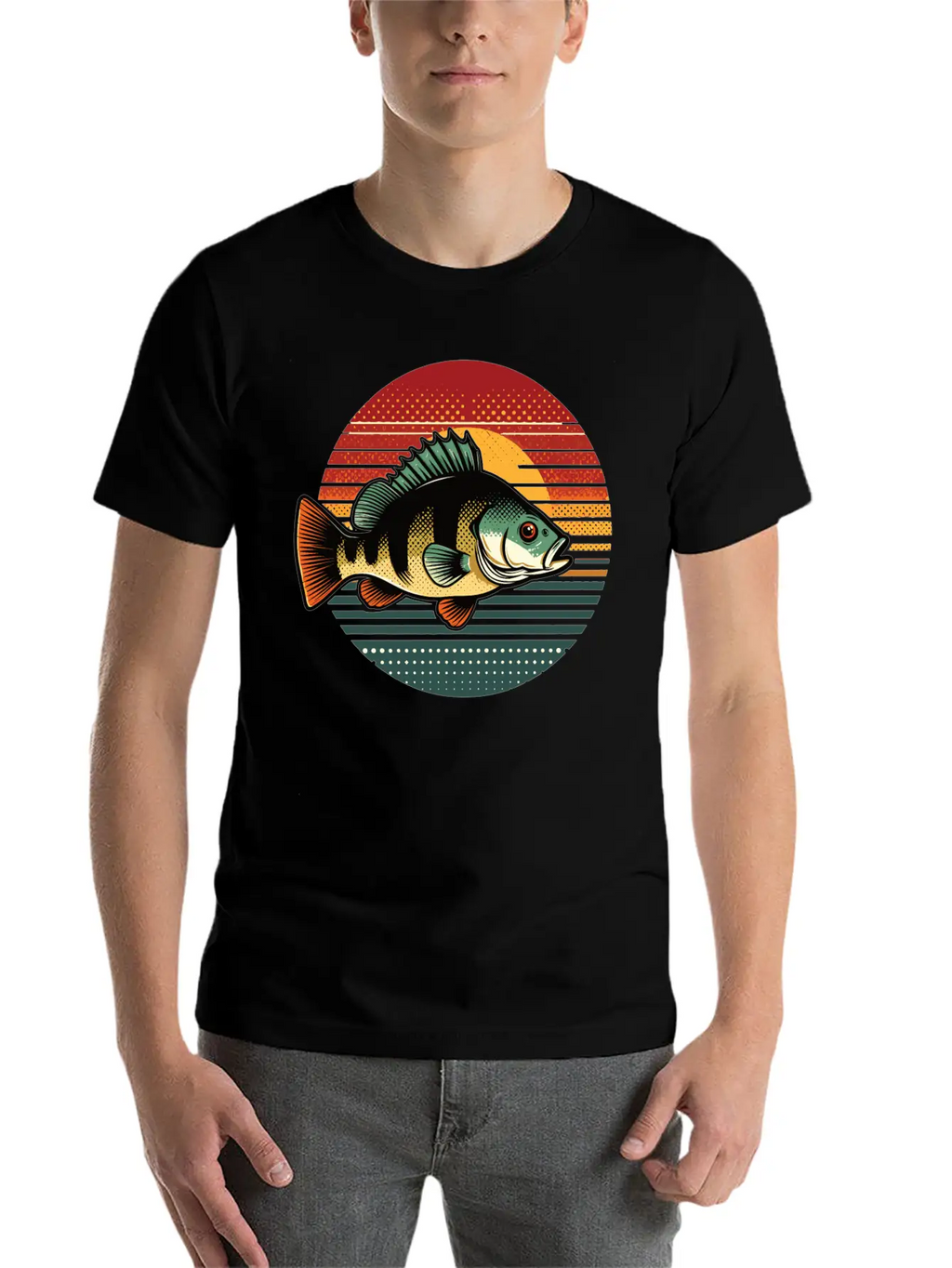 Perch Retro On A Retro Sunset Unisex Casual T-Shirt – Clean Design For Daily Comfort