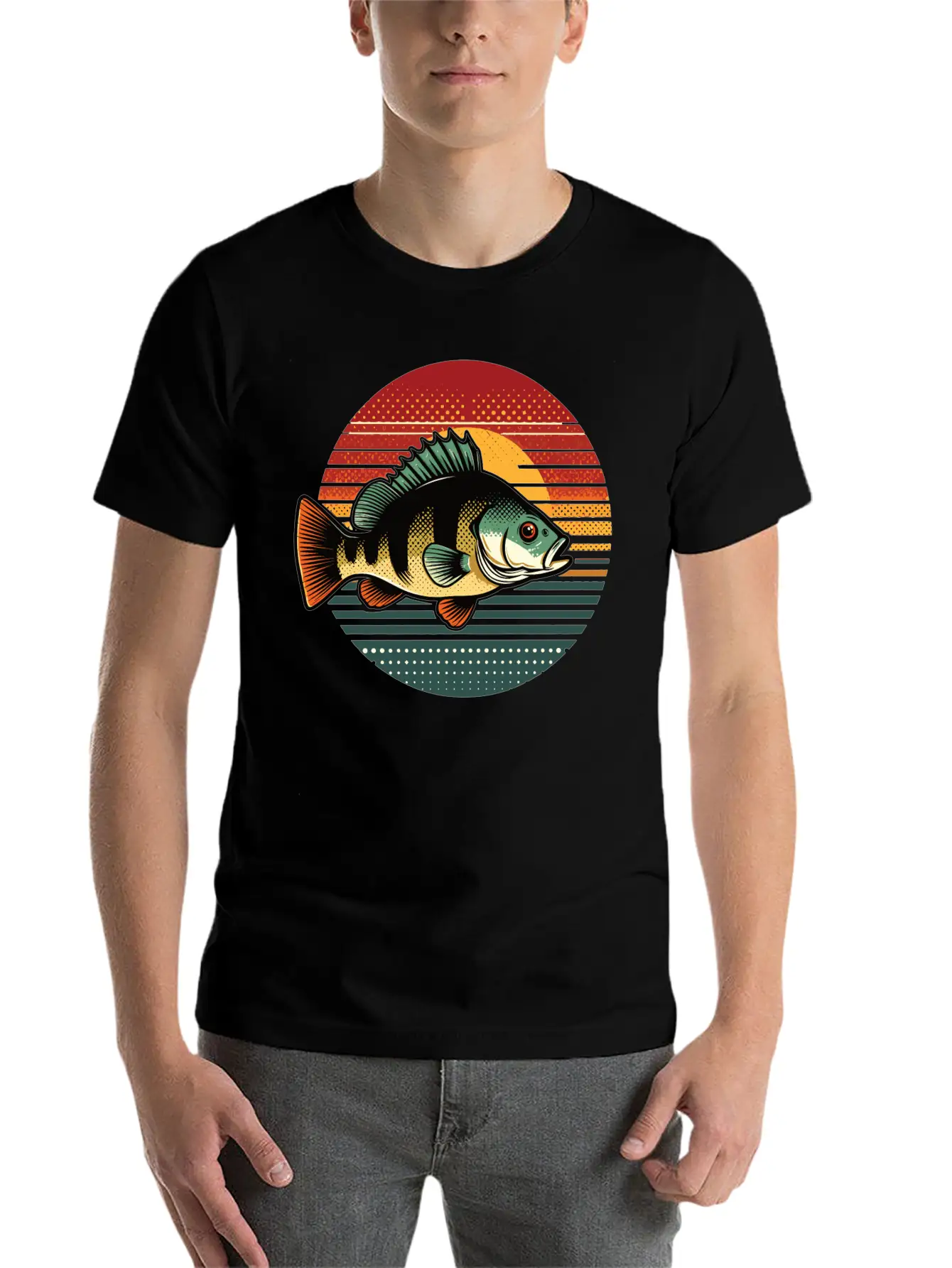 Perch Retro On A Retro Sunset Unisex Casual T-Shirt – Clean Design For Daily Comfort