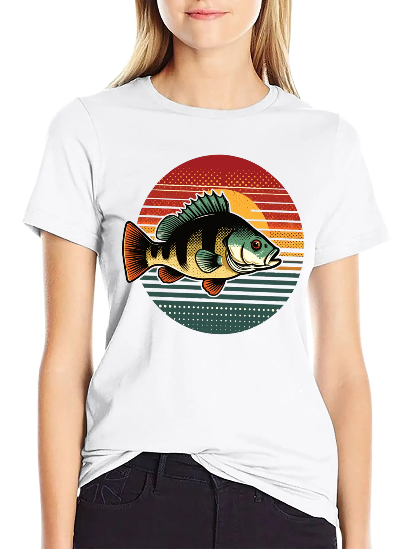 Perch Retro On A Retro Sunset Unisex Casual T-Shirt – Clean Design For Daily Comfort