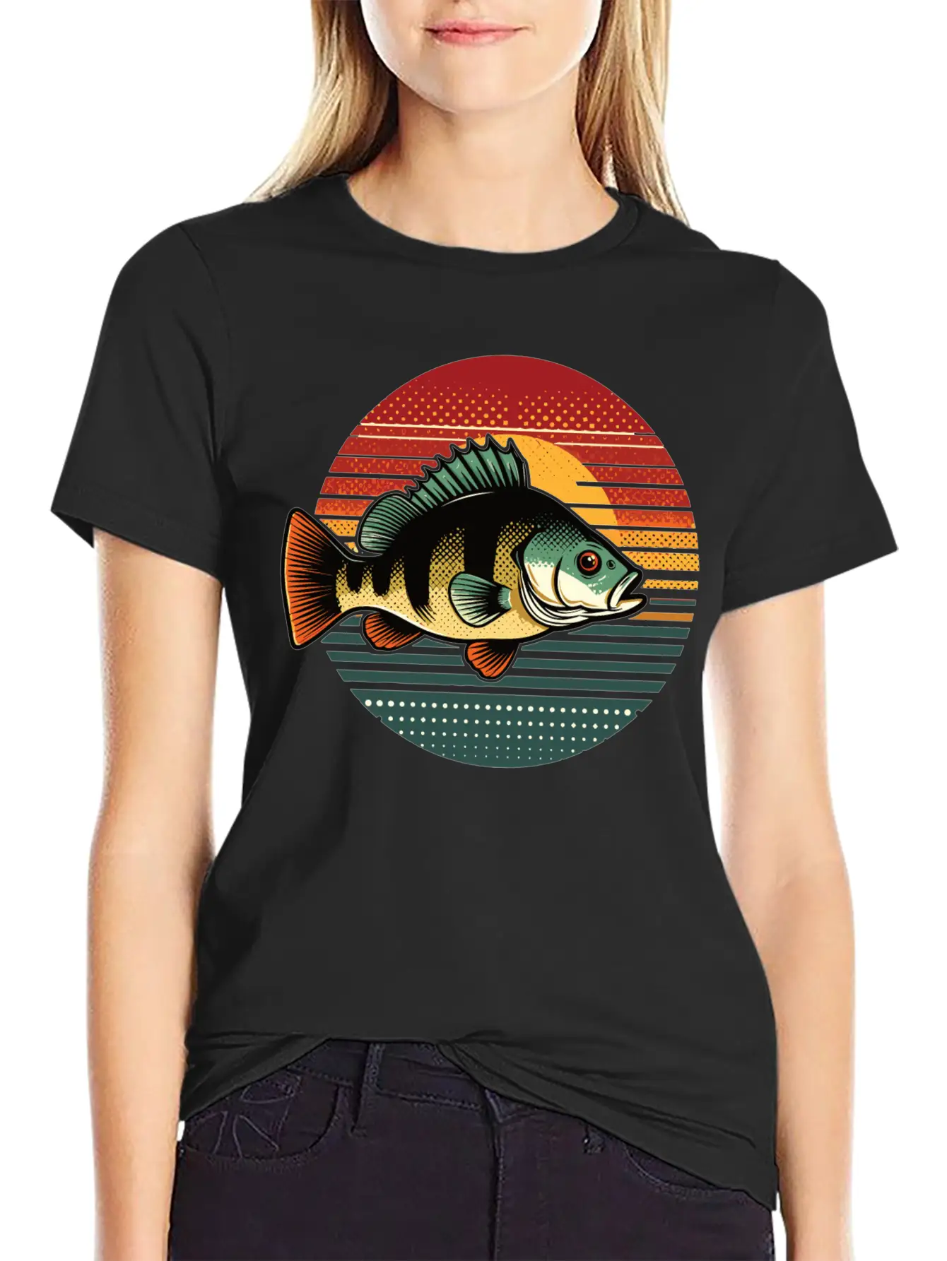 Perch Retro On A Retro Sunset Unisex Casual T-Shirt – Clean Design For Daily Comfort