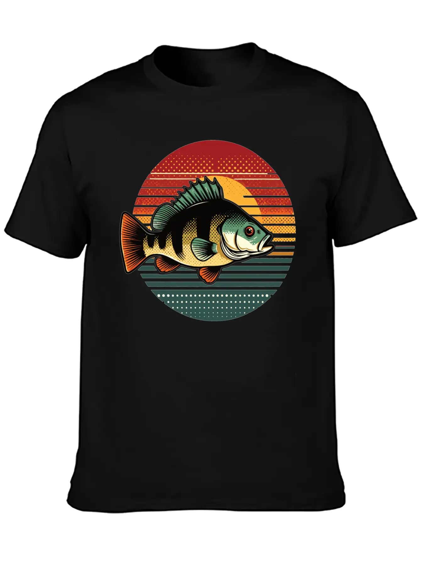 Perch Retro On A Retro Sunset Unisex Casual T-Shirt – Clean Design For Daily Comfort