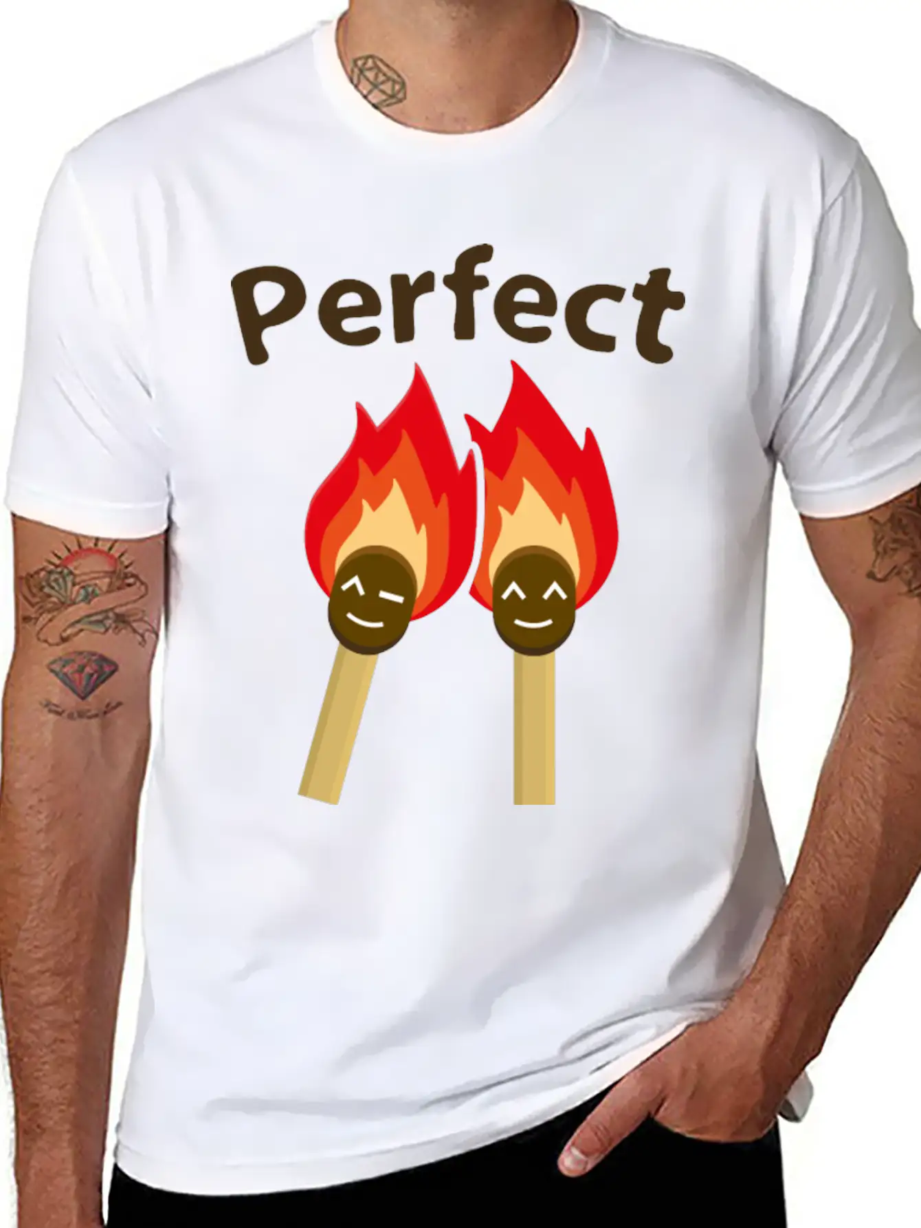 Perfect Match Unisex Casual T-Shirt – Clean Design For Daily Comfort