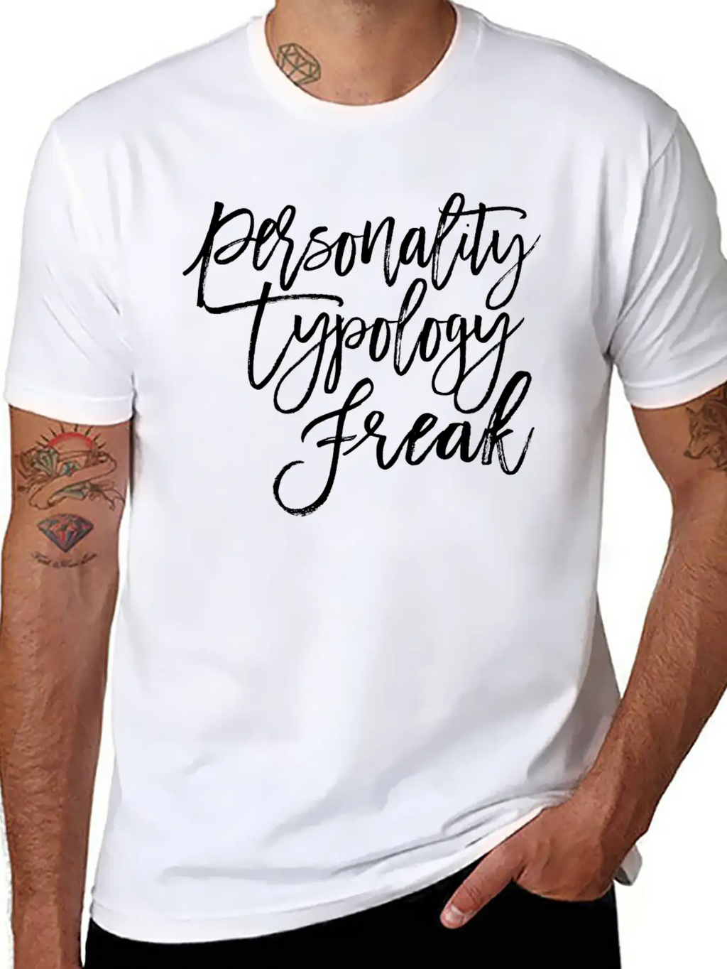 Personality Obsessed: Unite As Typology Freaks Wit Unisex Short Sleeve Soft Cotton T-Shirt – Casual Everyday Wear