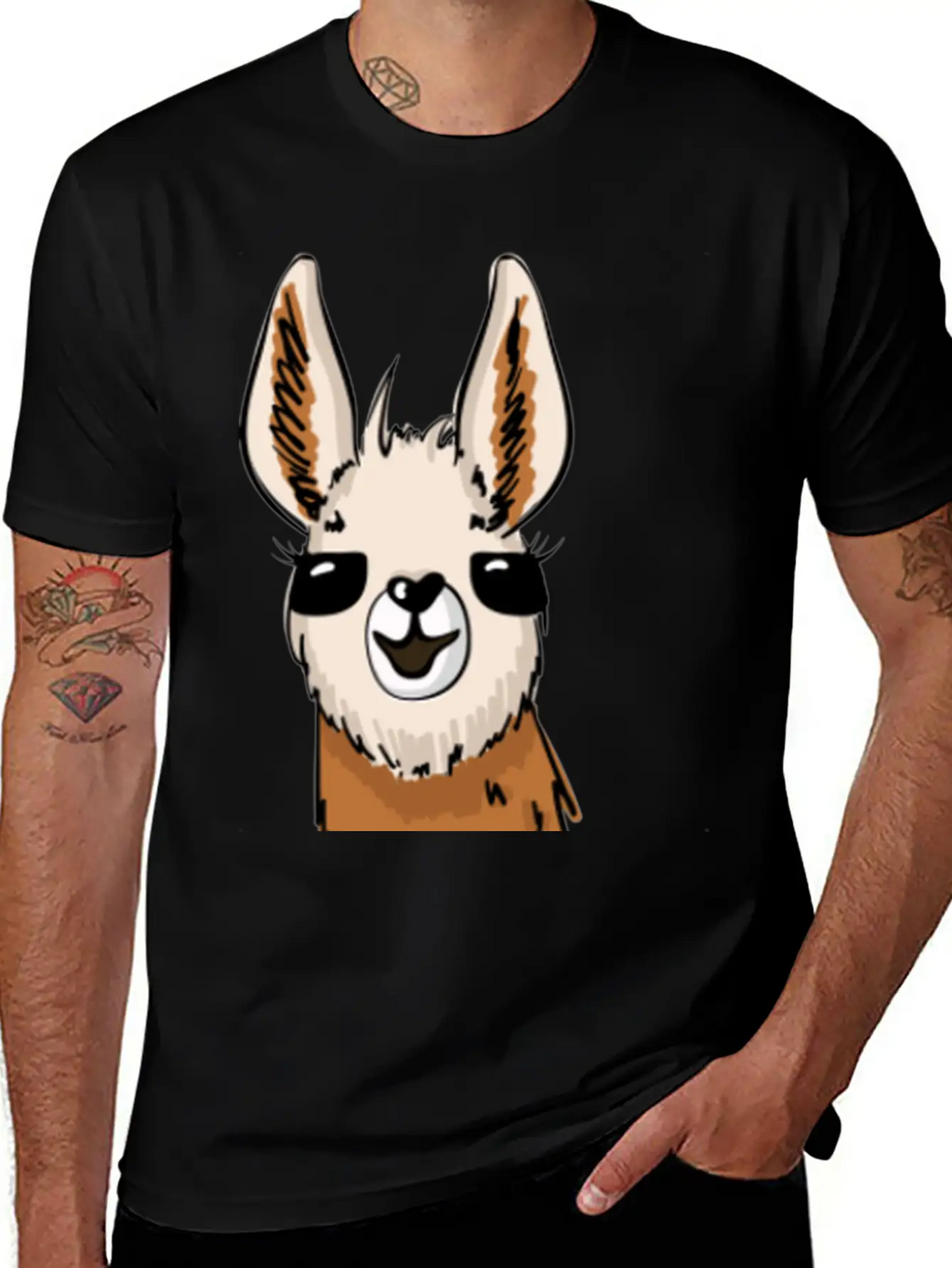 Personalized Llama Peak Casual Graphic T-Shirt – Simple And Comfortable Daily Wear