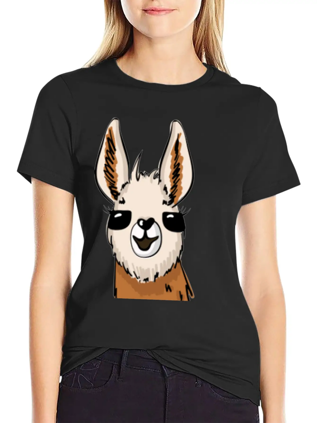 Personalized Llama Peak Casual Graphic T-Shirt – Simple And Comfortable Daily Wear