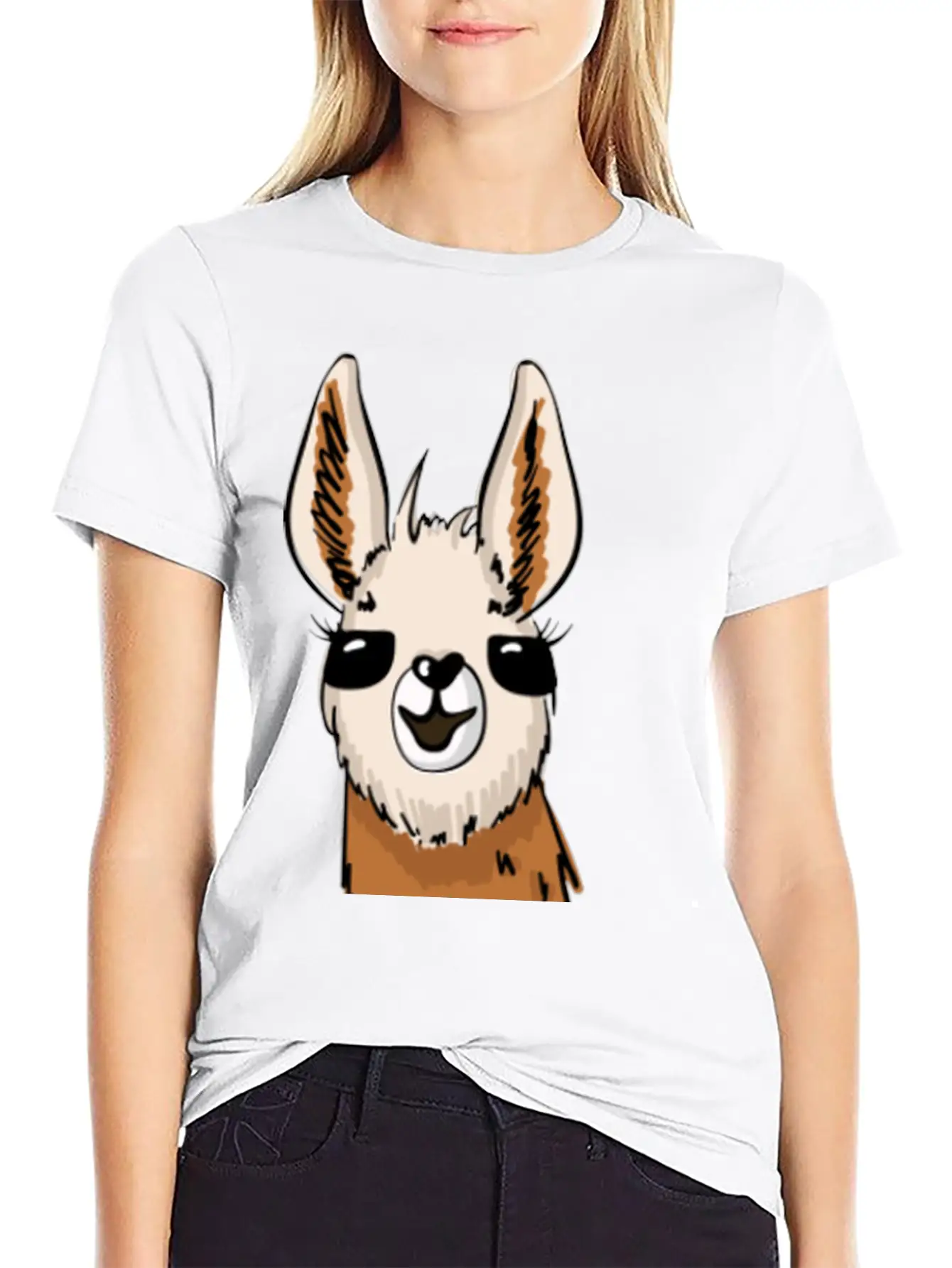 Personalized Llama Peak Casual Graphic T-Shirt – Simple And Comfortable Daily Wear