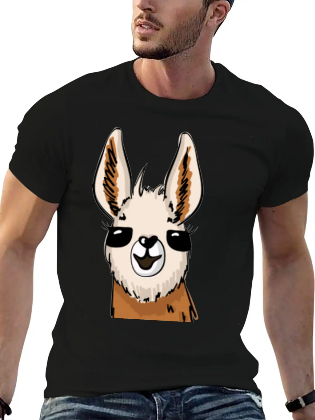 Personalized Llama Peak Casual Graphic T-Shirt – Simple And Comfortable Daily Wear