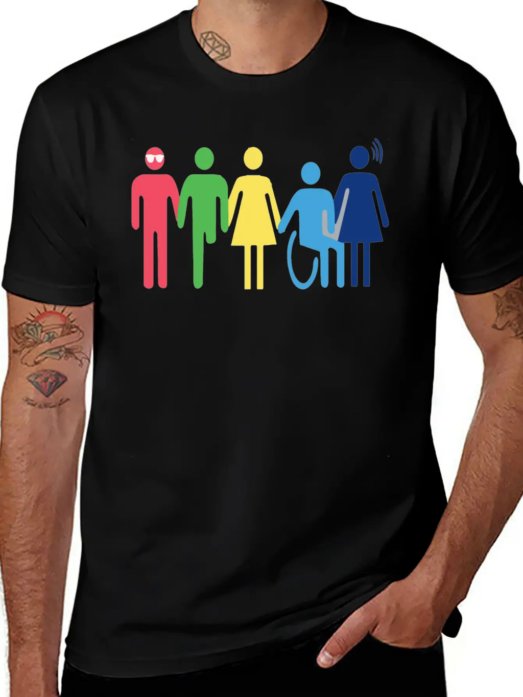 Persones With Disabilities Essential Cotton Tee For Daily Outfits – Unisex Style