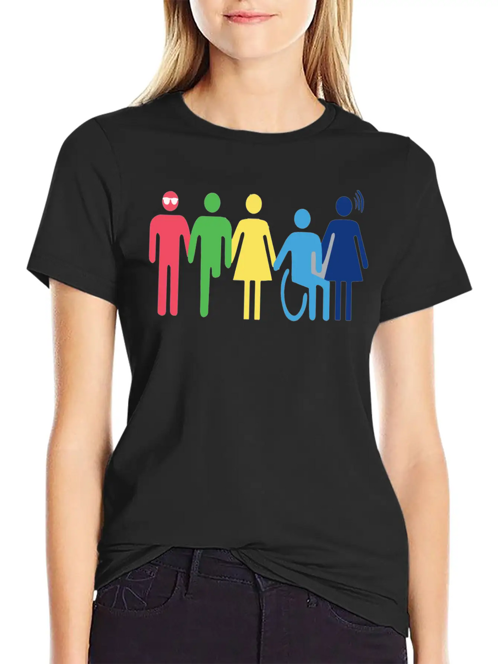 Persones With Disabilities Essential Cotton Tee For Daily Outfits – Unisex Style