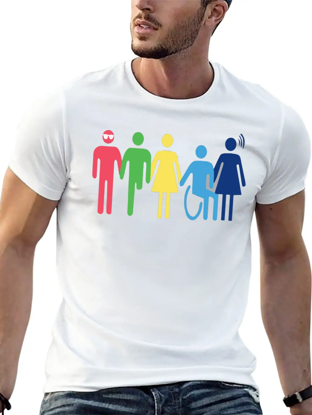 Persones With Disabilities Essential Cotton Tee For Daily Outfits – Unisex Style