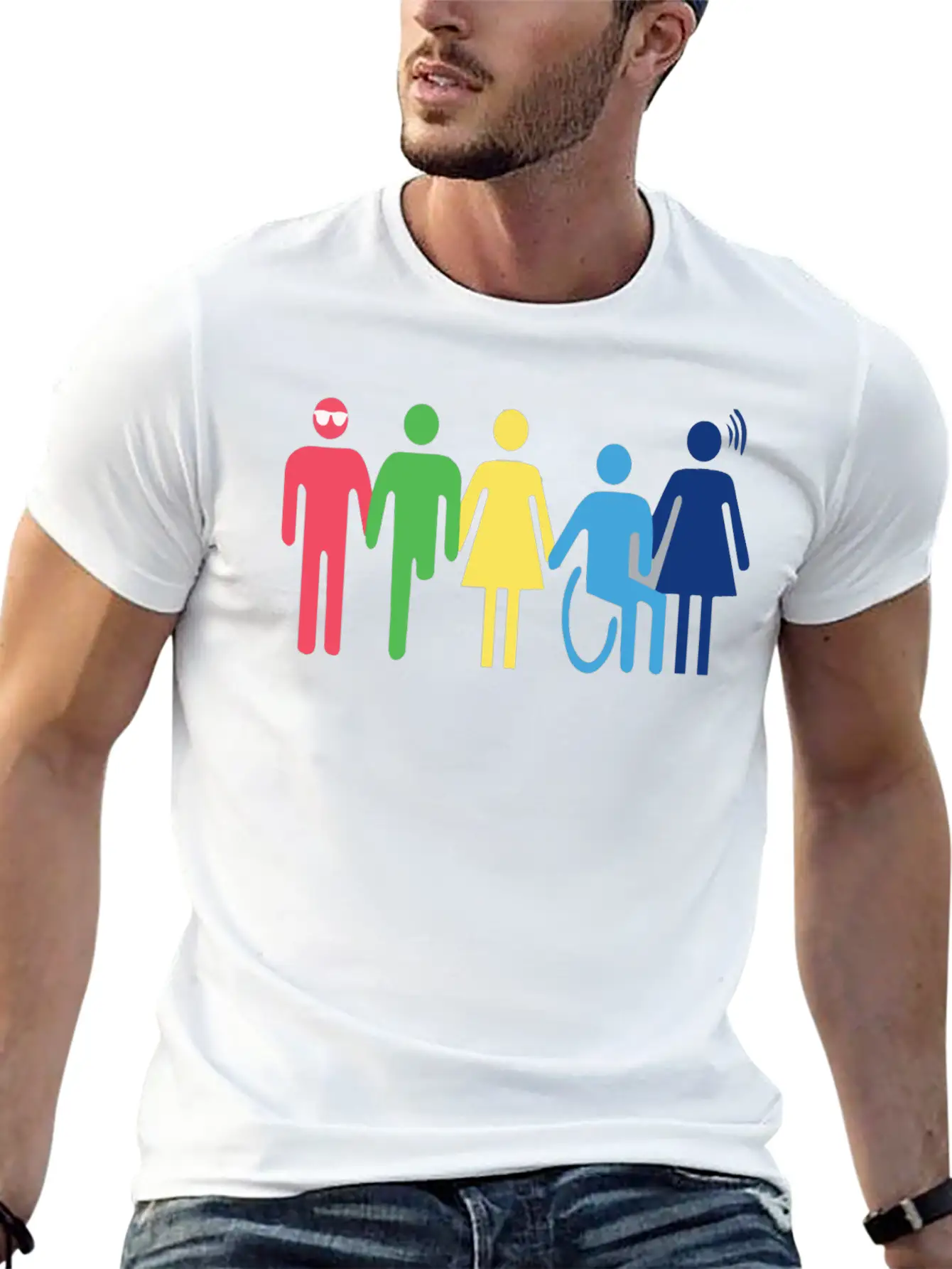 Persones With Disabilities Essential Cotton Tee For Daily Outfits – Unisex Style