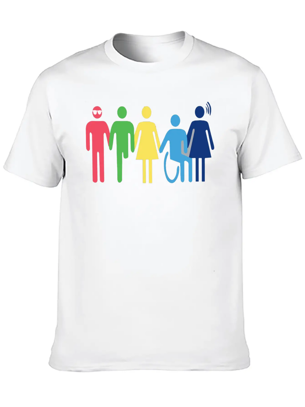 Persones With Disabilities Essential Cotton Tee For Daily Outfits – Unisex Style