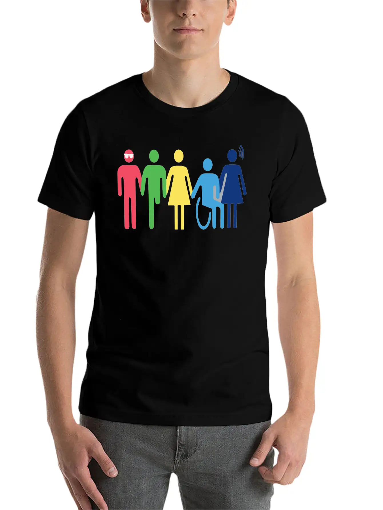 Persones With Disabilities Essential Cotton Tee For Daily Outfits – Unisex Style