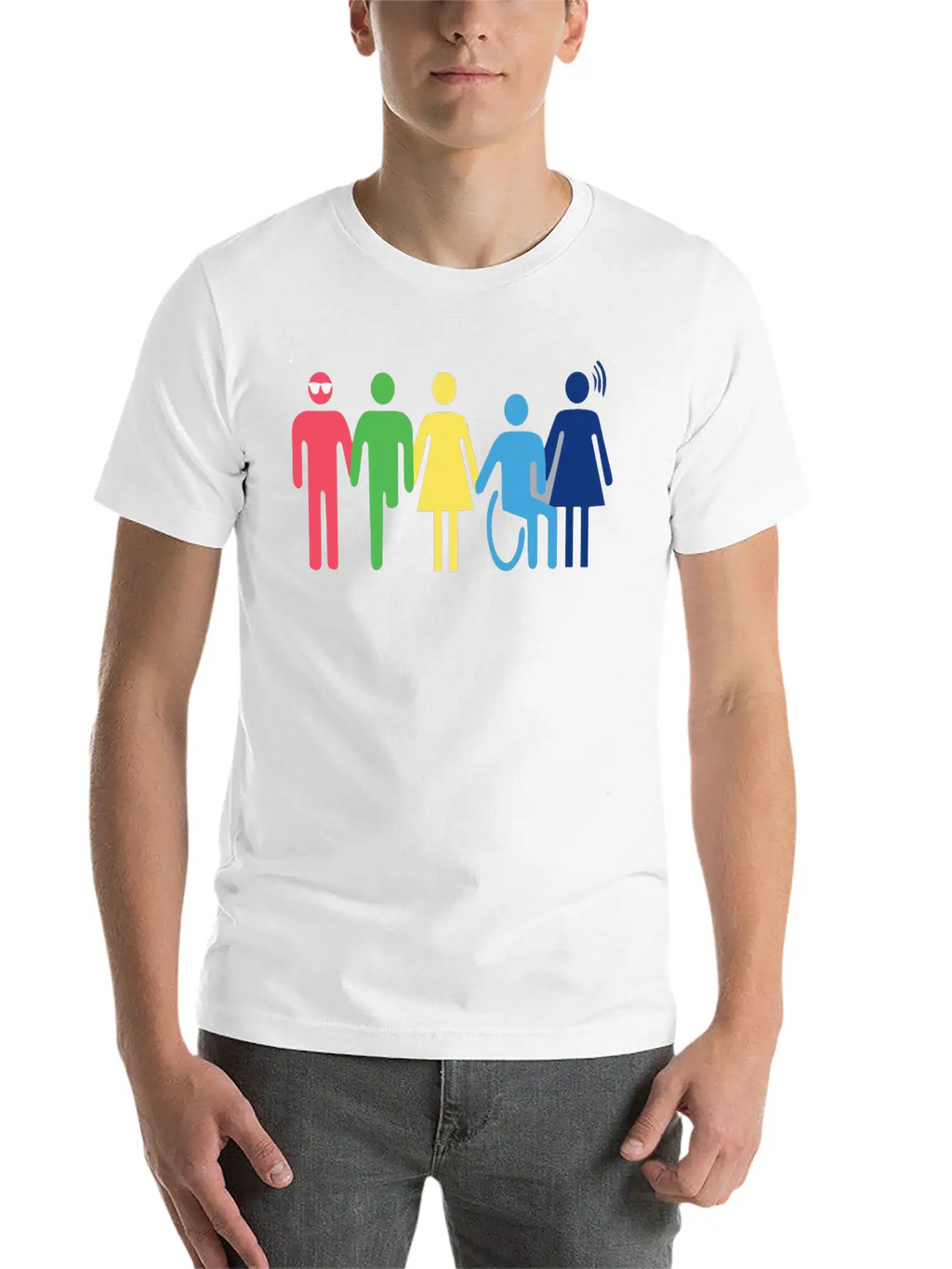 Persones With Disabilities Essential Cotton Tee For Daily Outfits – Unisex Style