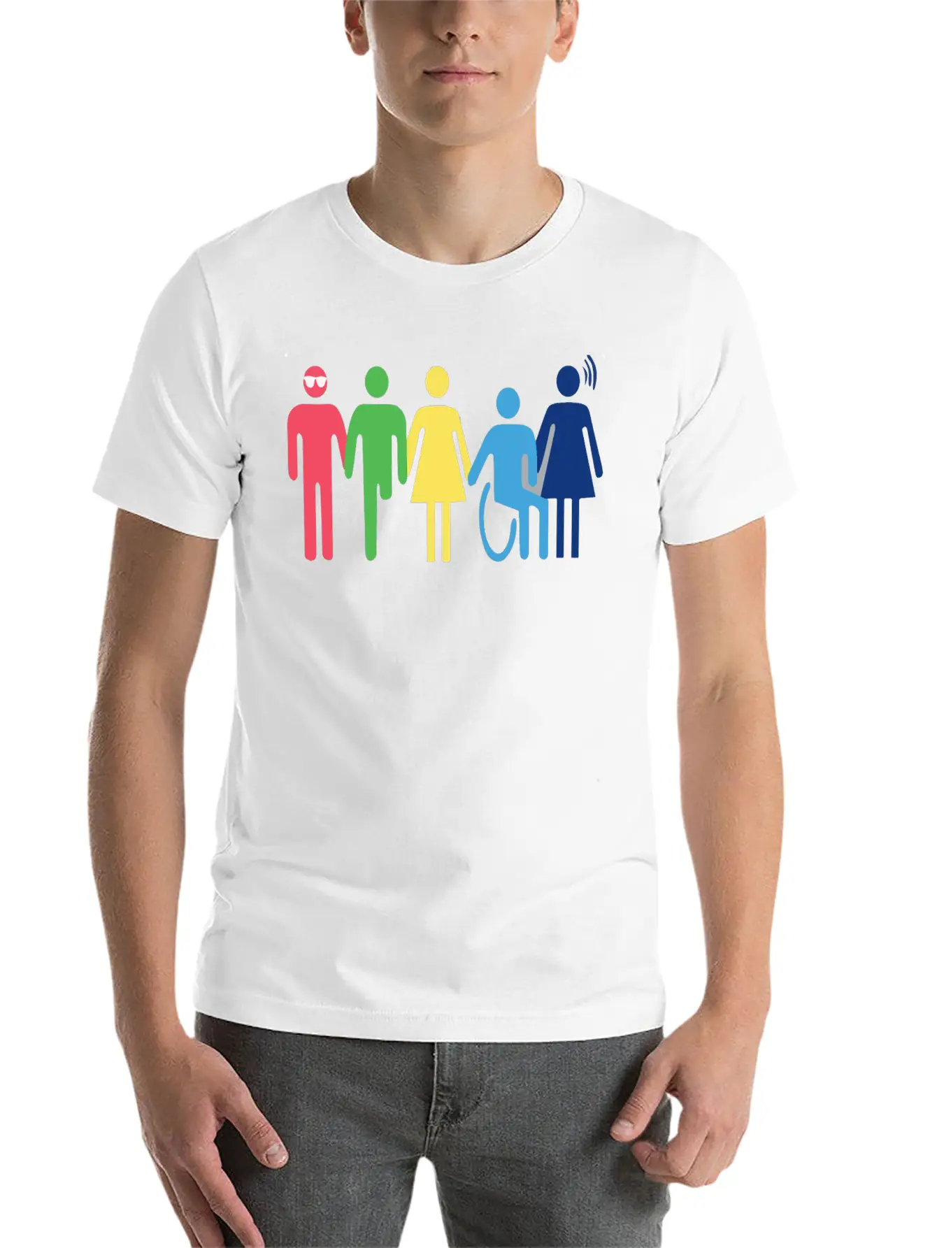 Persones With Disabilities Essential Cotton Tee For Daily Outfits – Unisex Style