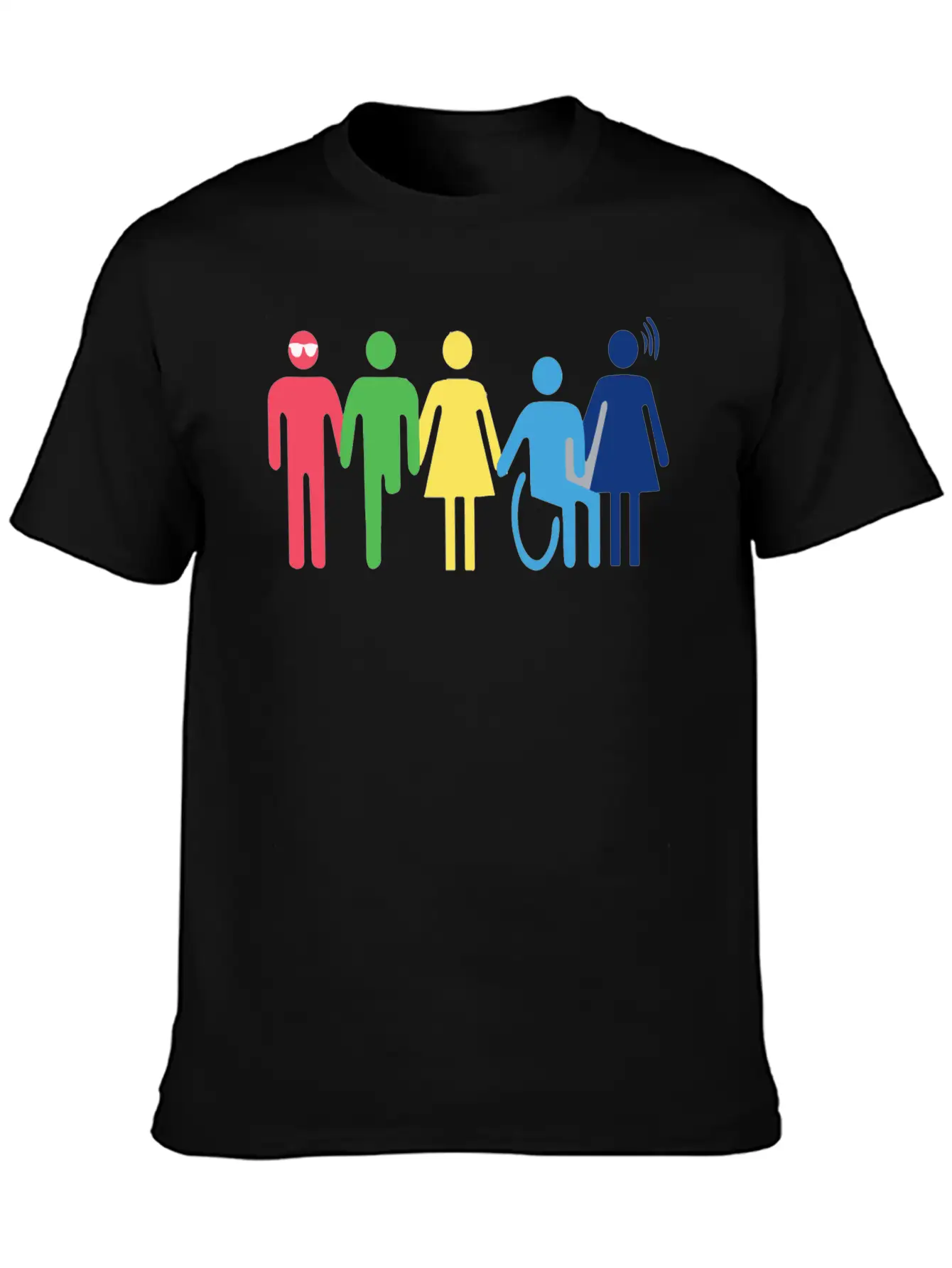 Persones With Disabilities Essential Cotton Tee For Daily Outfits – Unisex Style