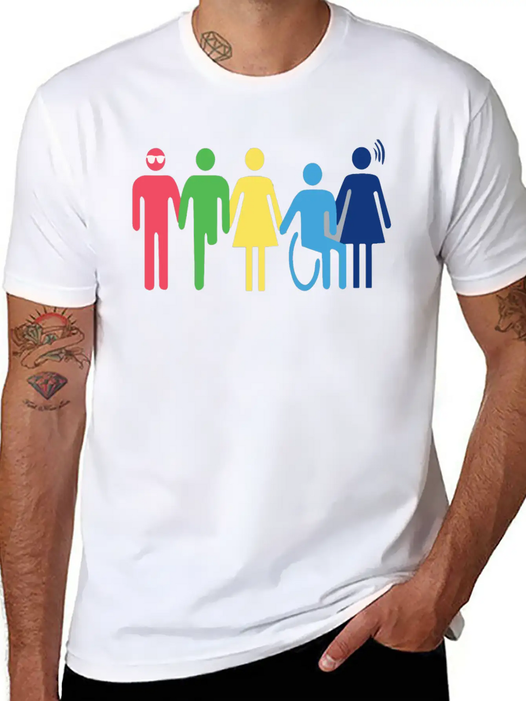 Persones With Disabilities Essential Cotton Tee For Daily Outfits – Unisex Style