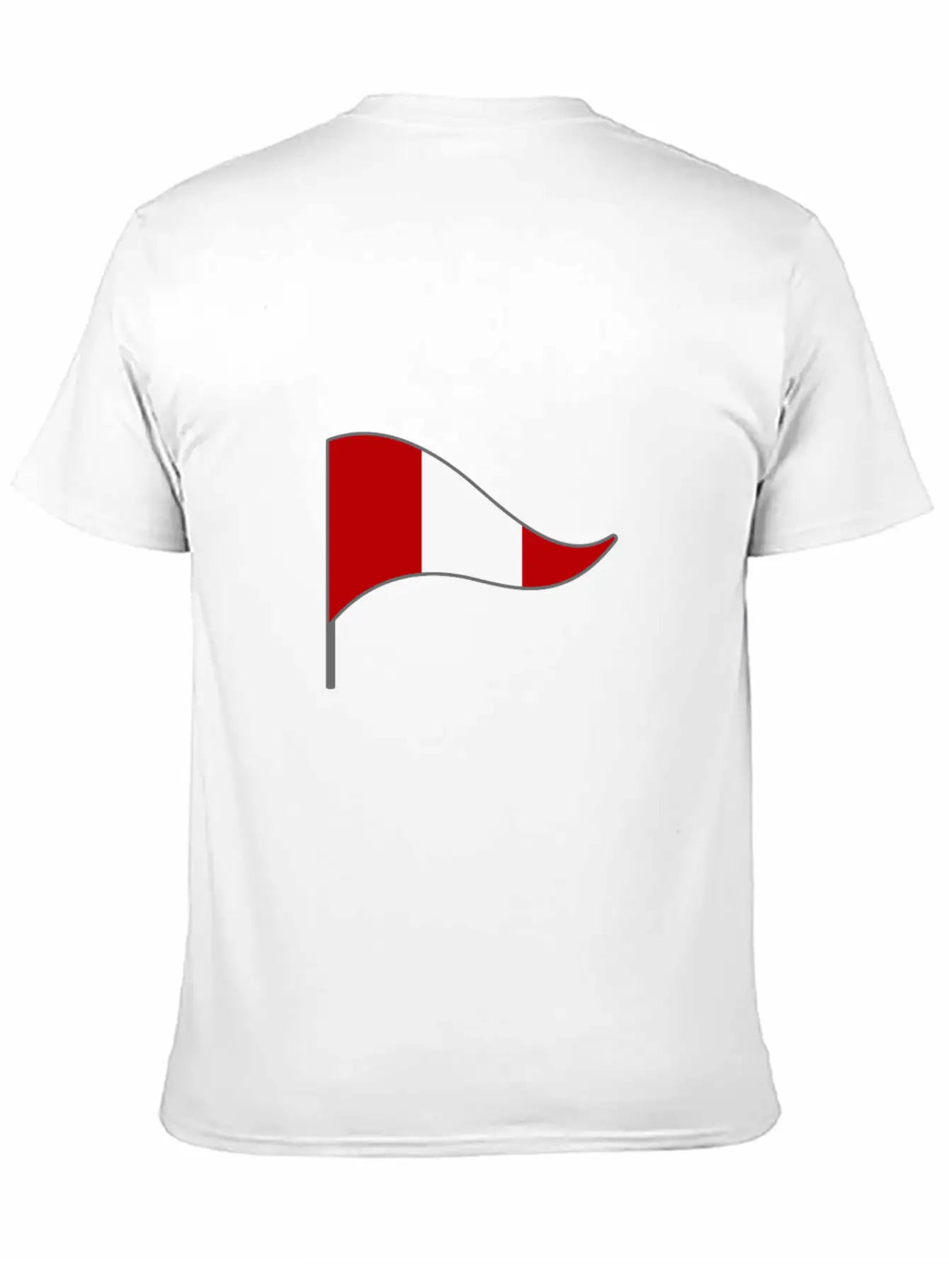 Peru Lima Flag Banner Flags Ensigns Unisex Short Sleeve Soft Cotton T-Shirt – Casual Everyday Wear