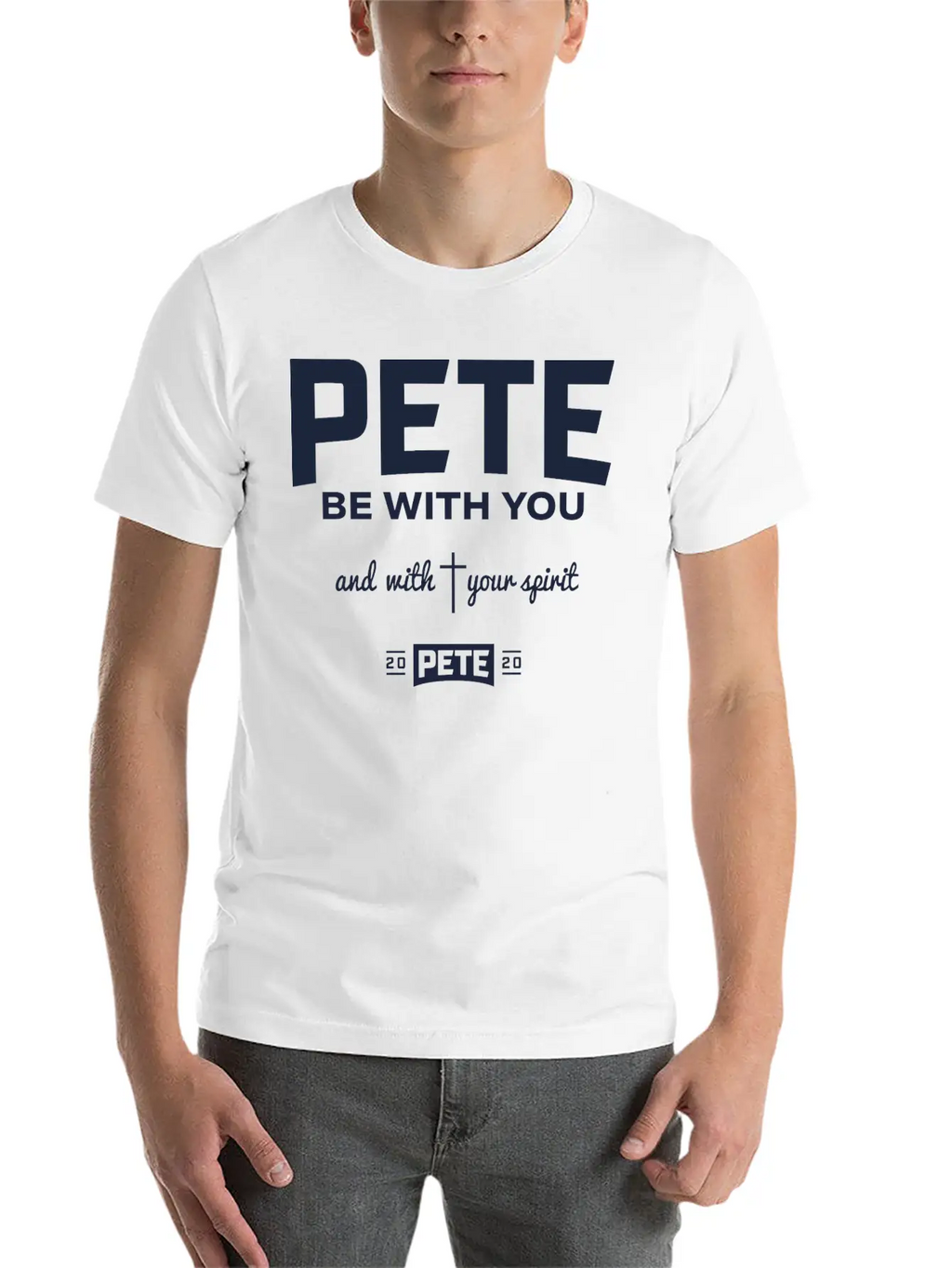Pete Be With Your Spirit Stylish Everyday T-Shirt – Unisex Basic Cotton Tee