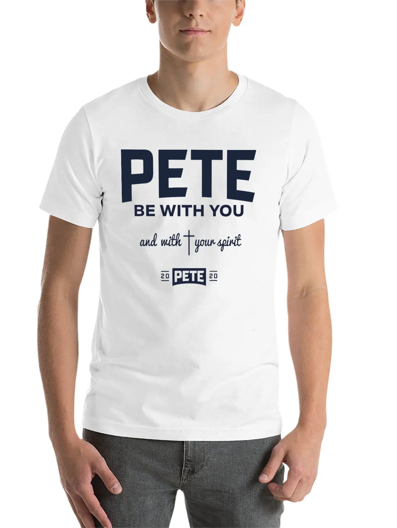 Pete Be With Your Spirit Stylish Everyday T-Shirt – Unisex Basic Cotton Tee