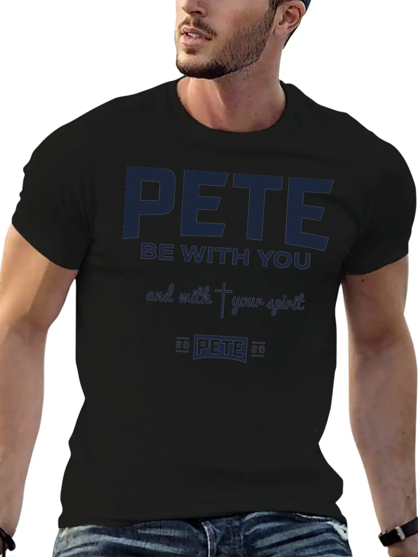 Pete Be With Your Spirit Stylish Everyday T-Shirt – Unisex Basic Cotton Tee