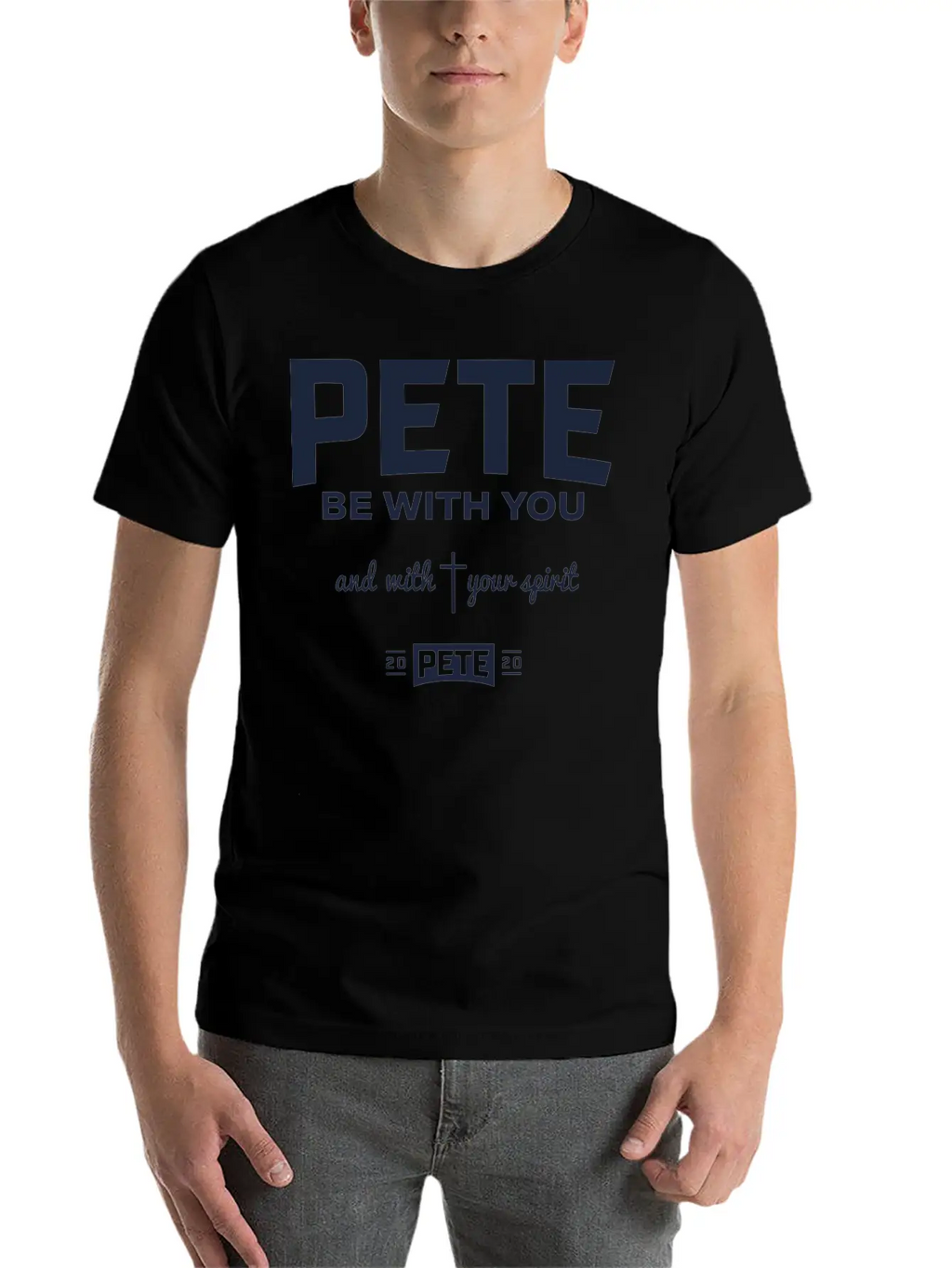 Pete Be With Your Spirit Stylish Everyday T-Shirt – Unisex Basic Cotton Tee