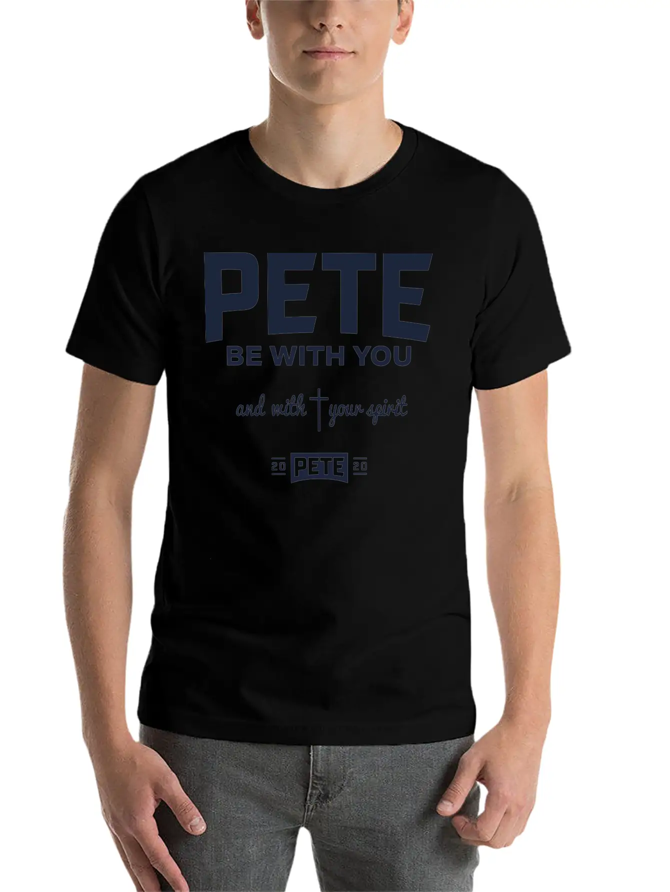 Pete Be With Your Spirit Stylish Everyday T-Shirt – Unisex Basic Cotton Tee
