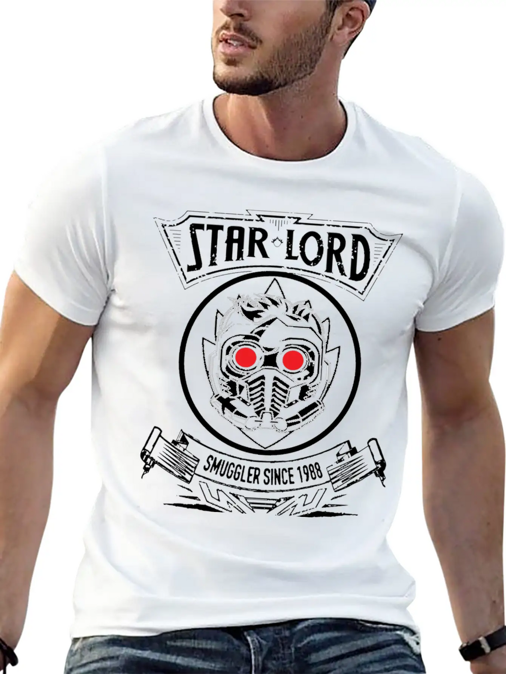 Peter Quill – Star Lord – Smuggler Since 1988 Unisex Short Sleeve Soft Cotton T-Shirt – Casual Everyday Wear