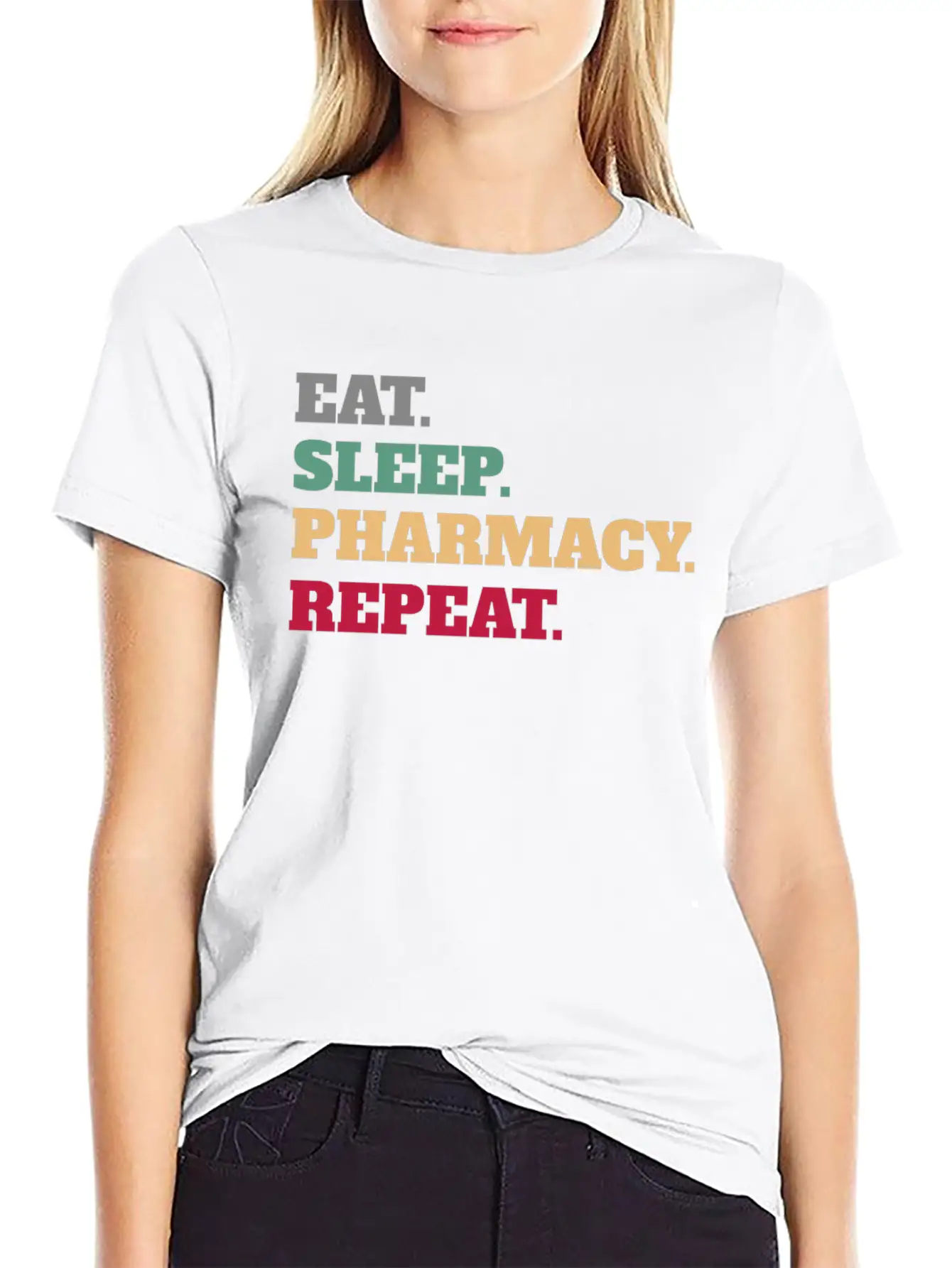 Pharmacist Pharmacists Pharmacy Gifts For Woman Casual Graphic T-Shirt – Simple And Comfortable Daily Wear