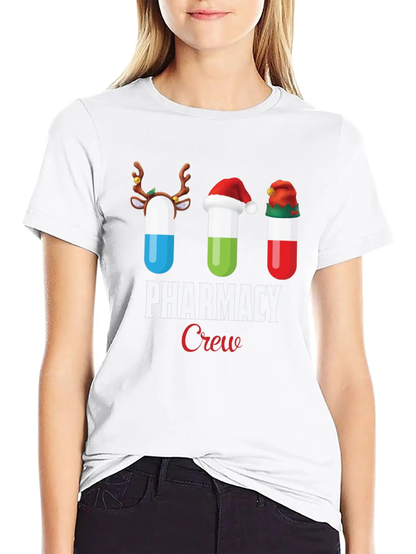 Pharmacy Crew Funny Christmas Gift For Pharmacist Classic Fit Graphic Tee For Daily Comfort – Unisex Cotton Shirt