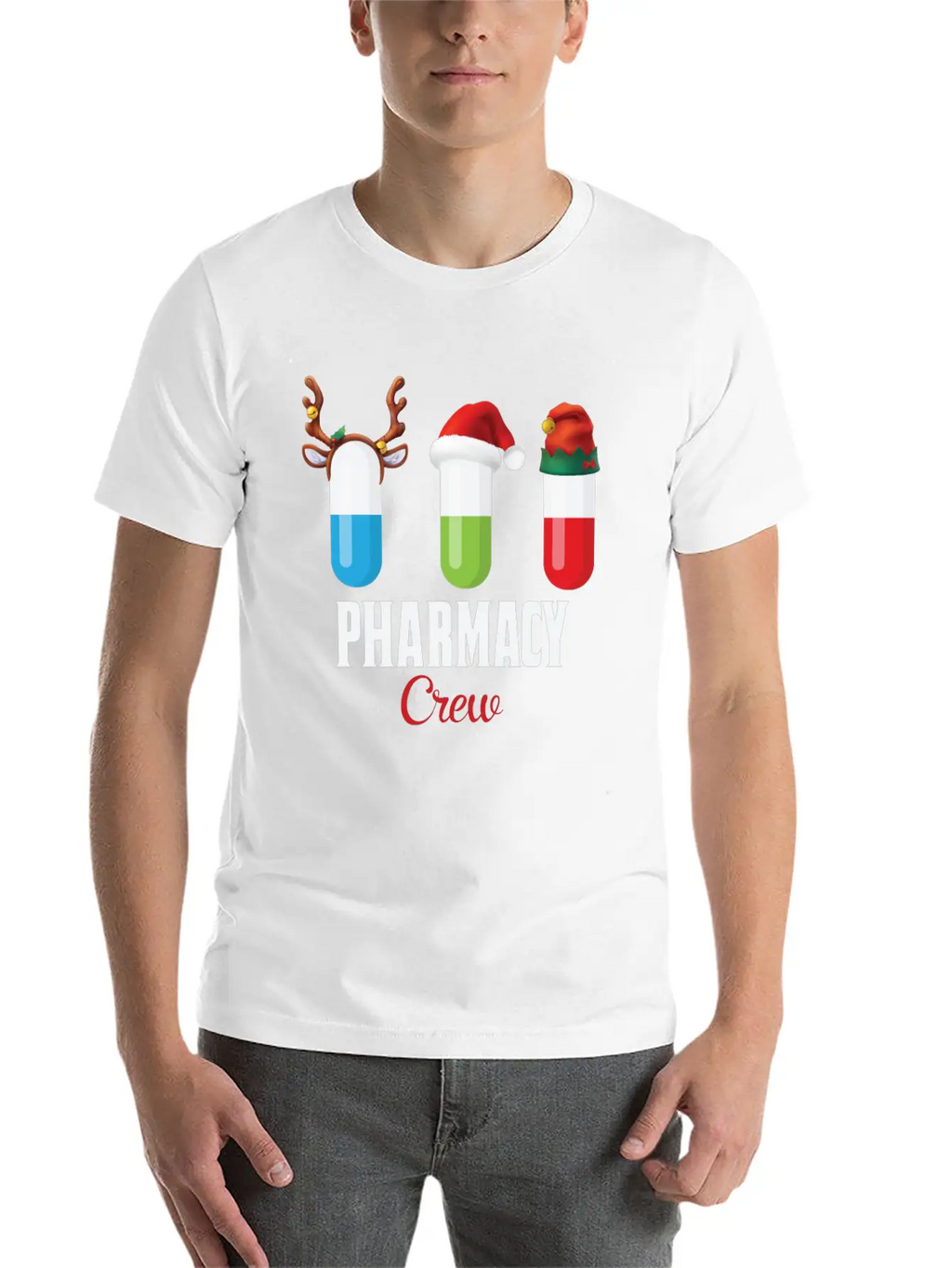 Pharmacy Crew Funny Christmas Gift For Pharmacist Classic Fit Graphic Tee For Daily Comfort – Unisex Cotton Shirt